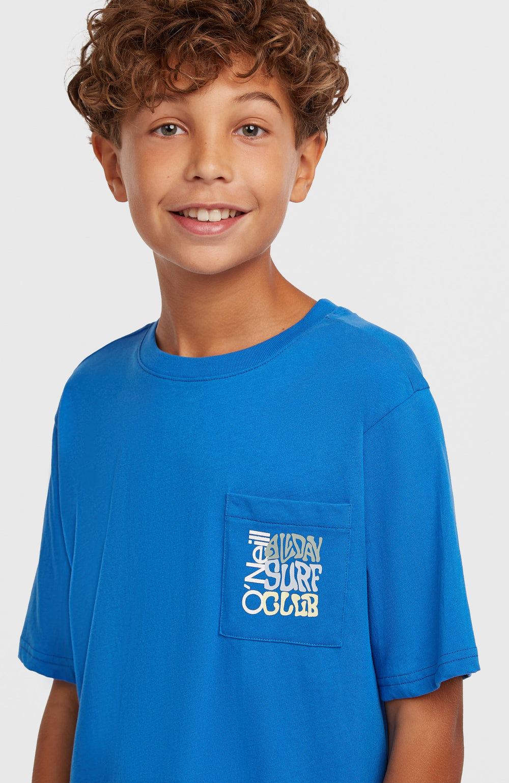 Chest Pocket T-Shirt Kids - Mediterranean Blue