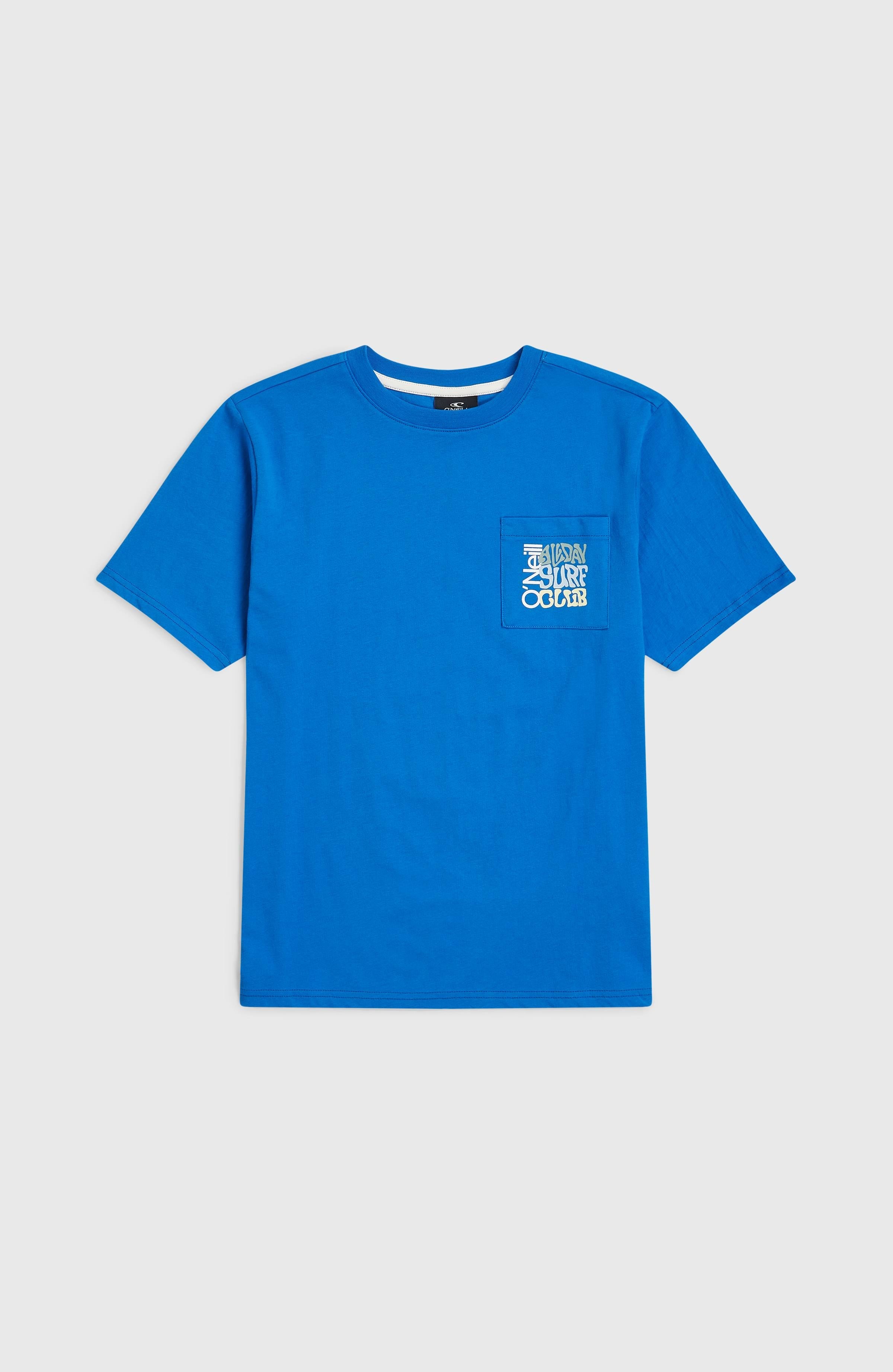 Chest Pocket T-Shirt Kids - Mediterranean Blue