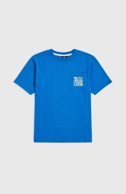 Chest Pocket T-Shirt Kids - Mediterranean Blue