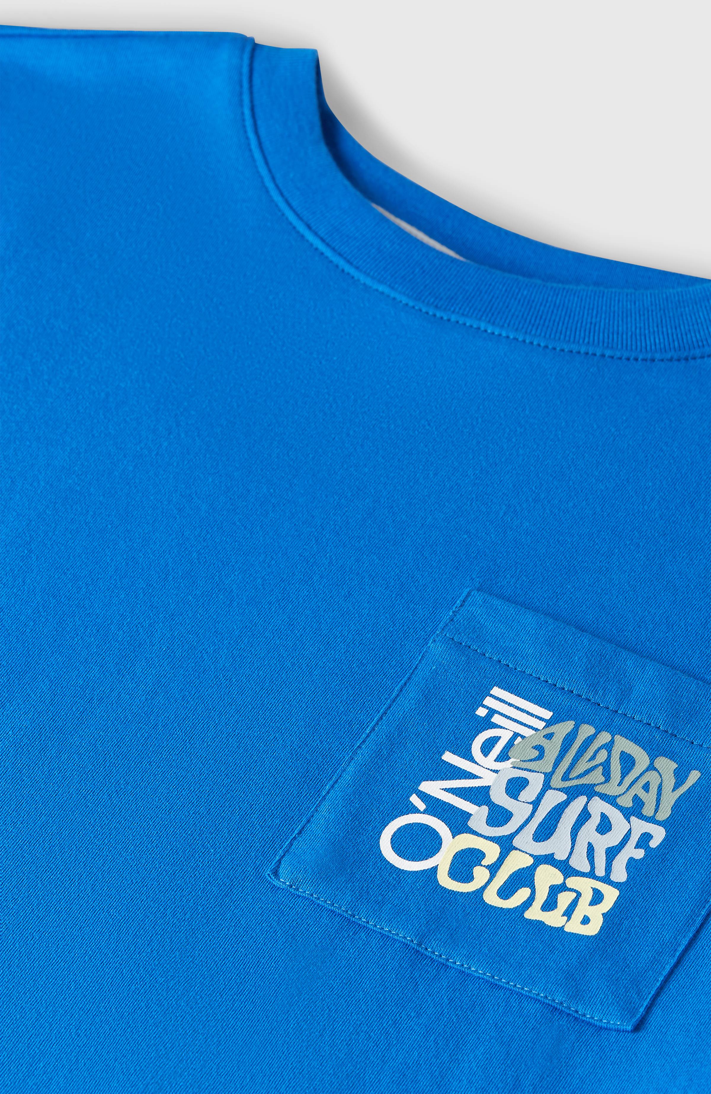 Chest Pocket T-Shirt Kids - Mediterranean Blue