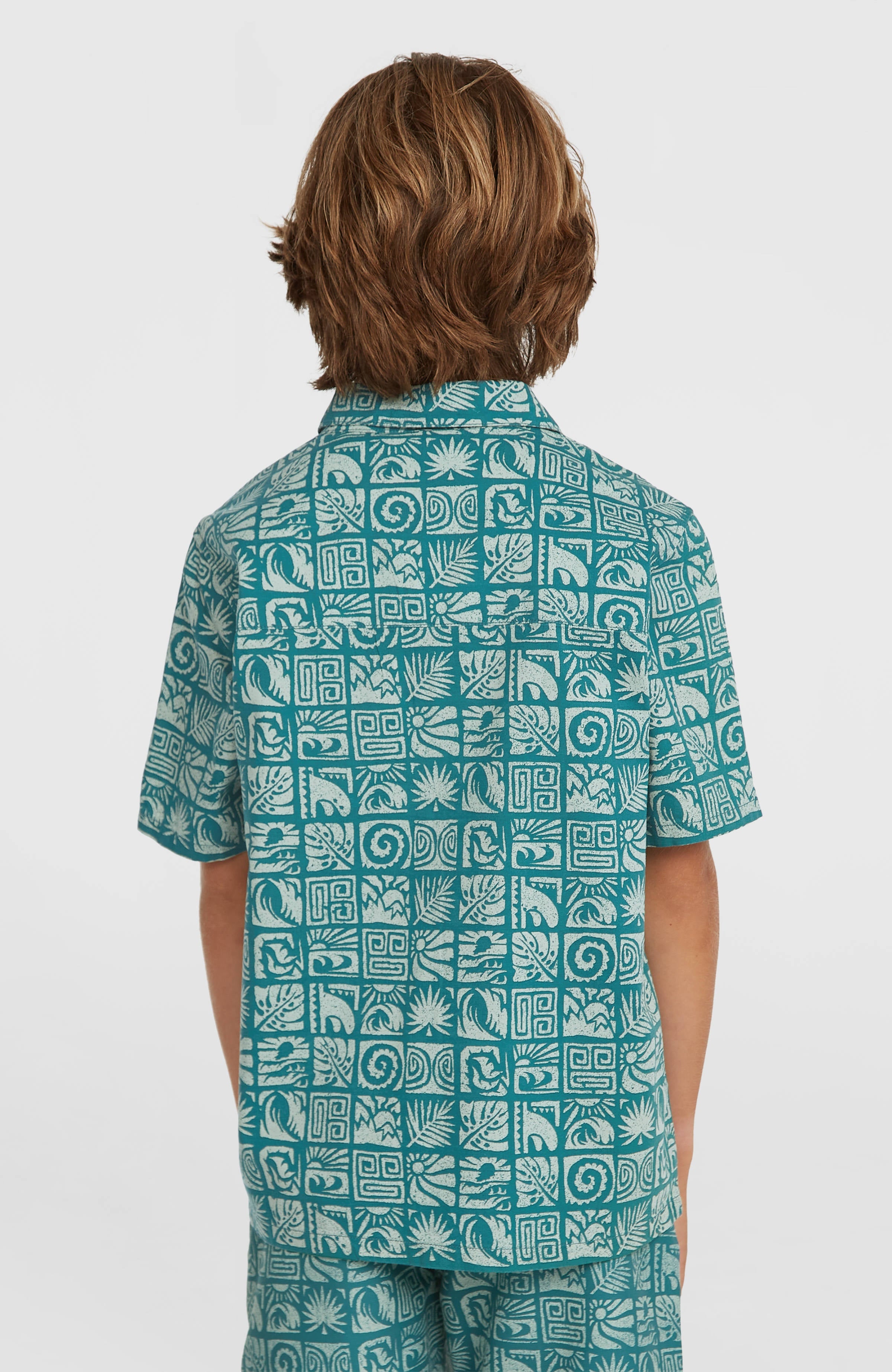 Print Shirt Kids - Blue Bricks