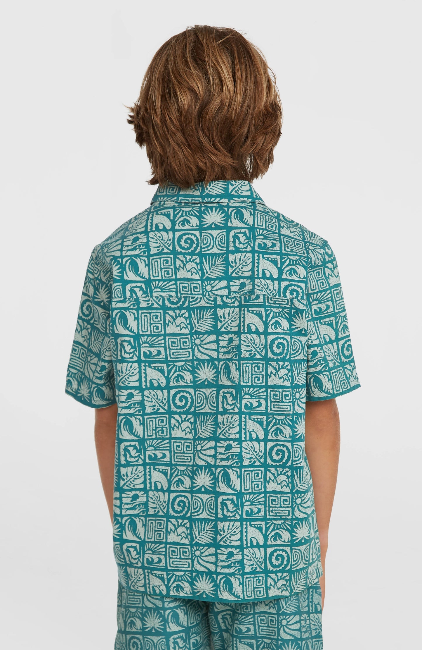 Print Shirt Kids - Blue Bricks