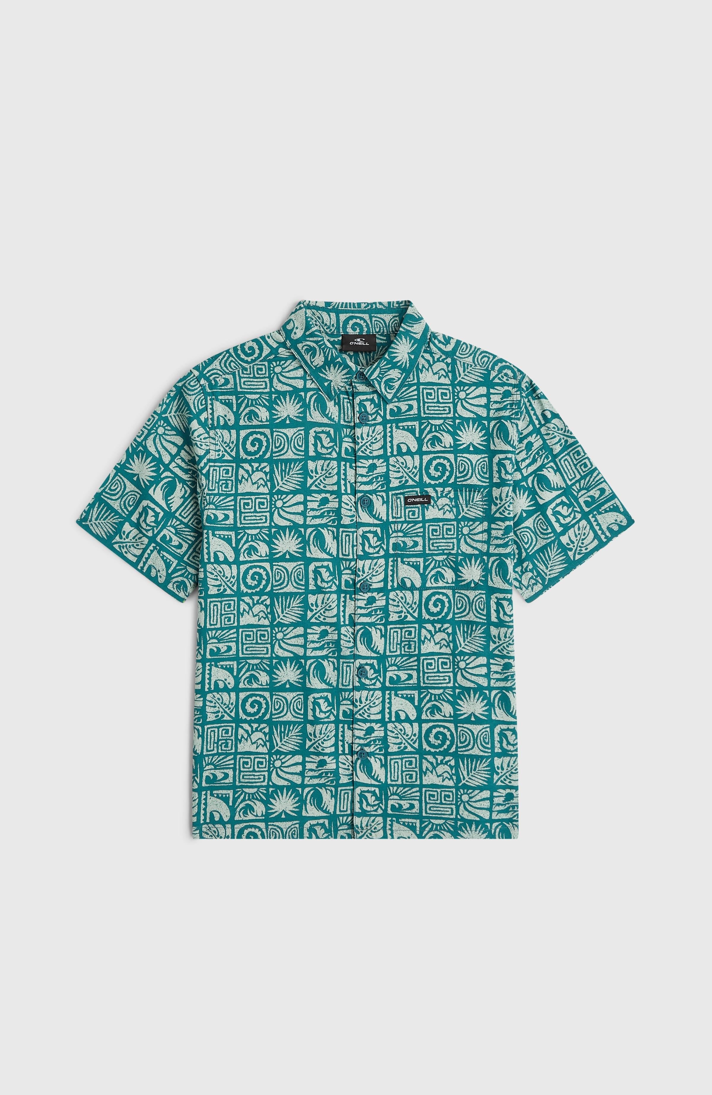 Print Shirt Kids - Blue Bricks