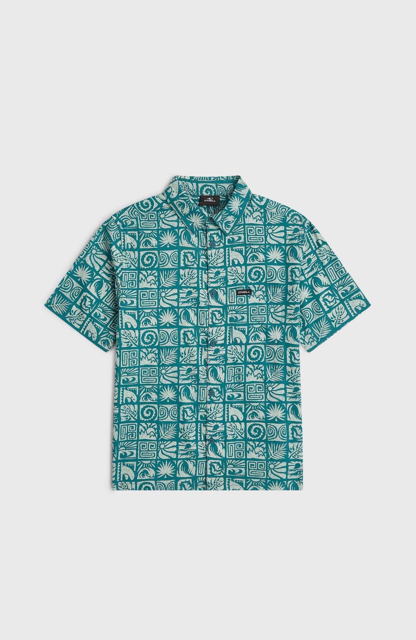 Print Shirt Kids - Blue Bricks