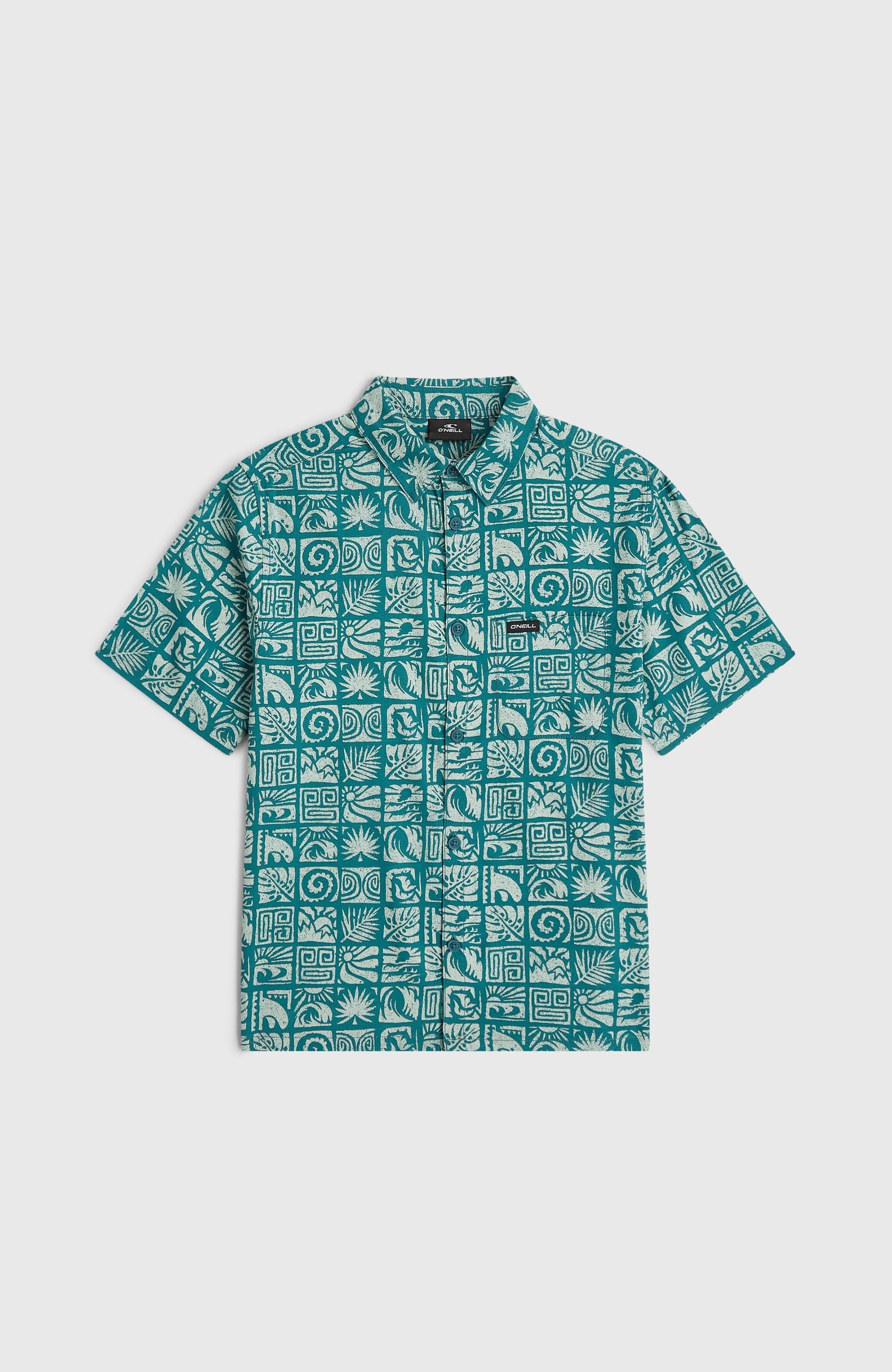 Print Shirt Kids - Blue Bricks