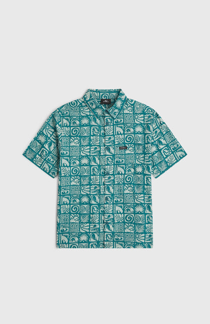 Print Shirt Kids - Blue Bricks