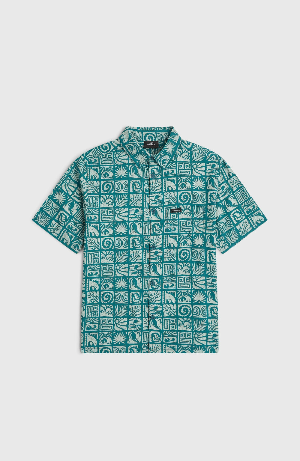 Print Shirt Kids - Blue Bricks