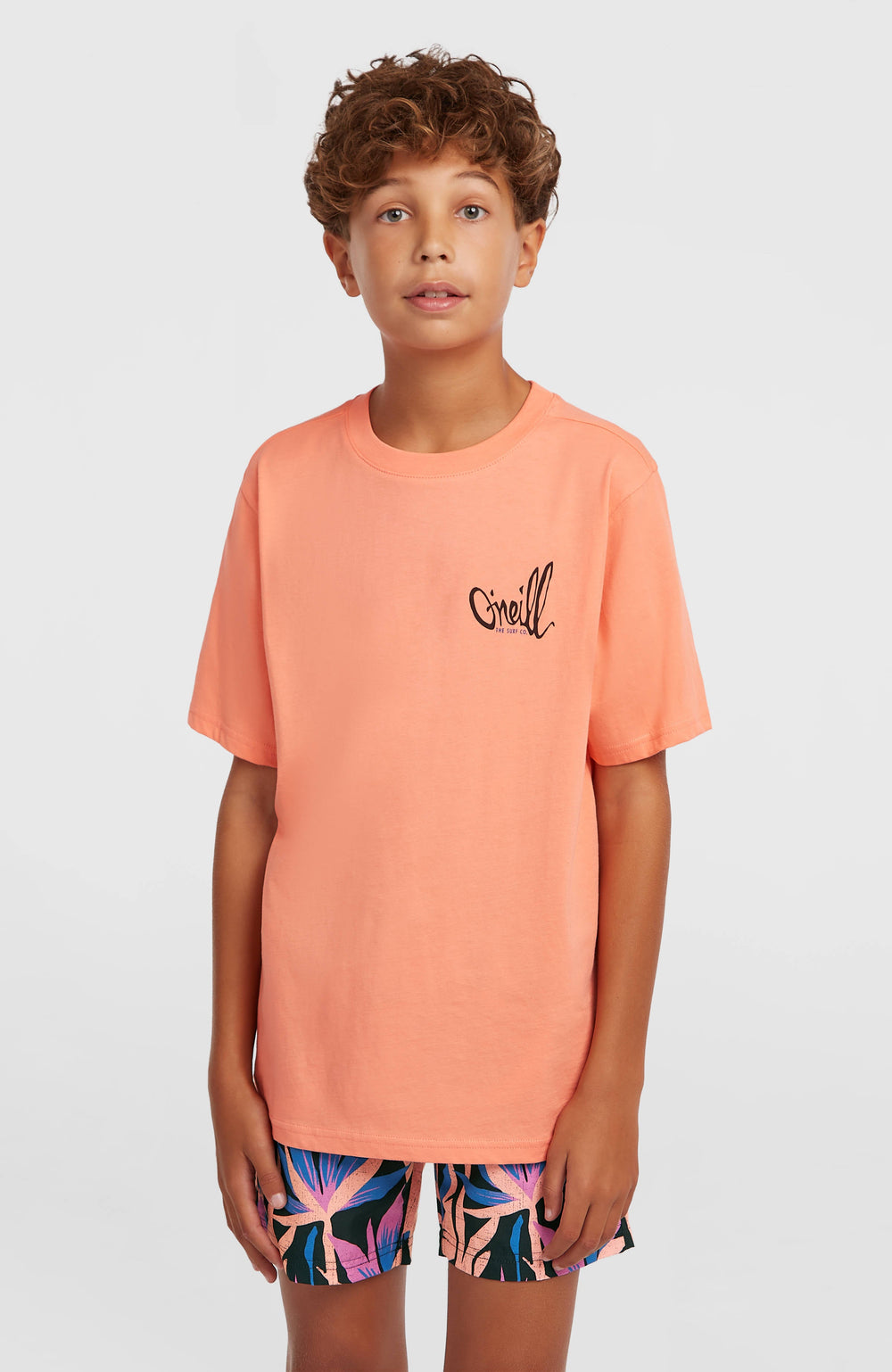 O'Neill Chest Print T-Shirt Kids - Funky Peach