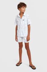 Print Shirt Kids - White Spray Flower