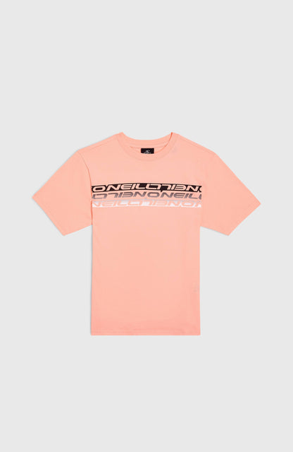 Stripe T-Shirt Kids - Coral Pop