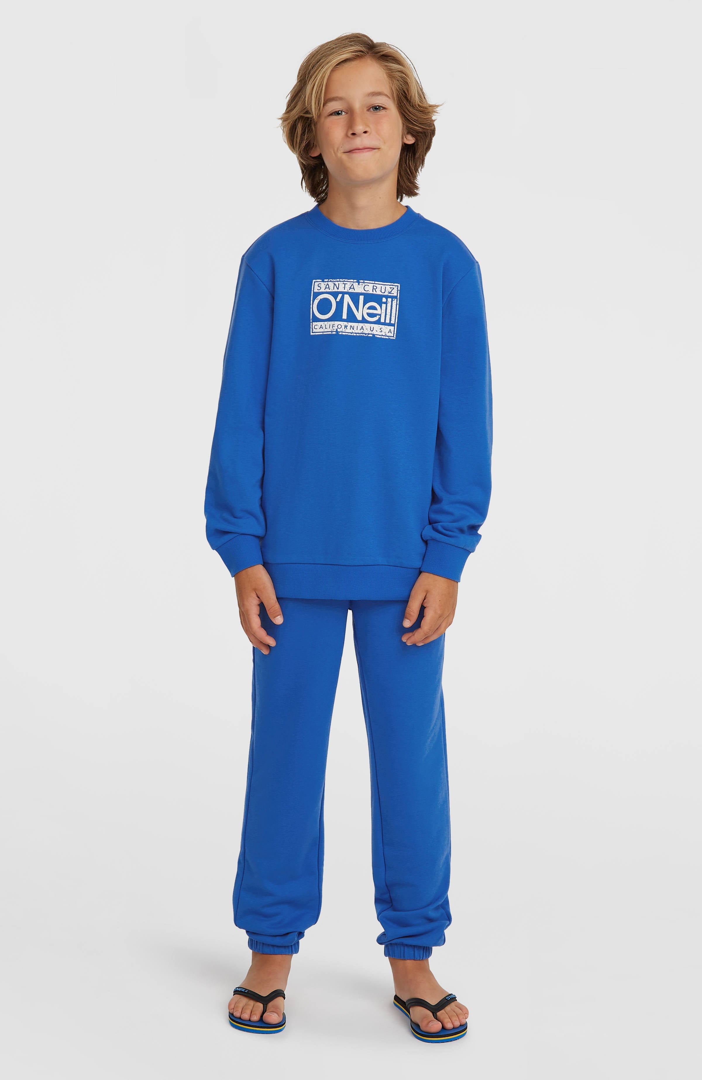 Cali Crew Sweatshirt Kids - Mediterranean Blue