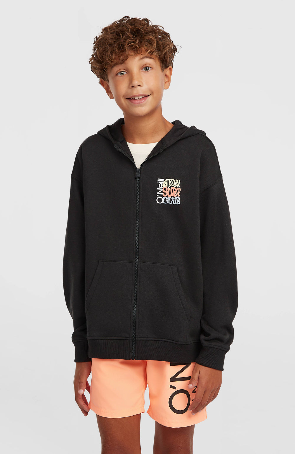 Graphic Full-Zip Hoodie Kids - Black Out