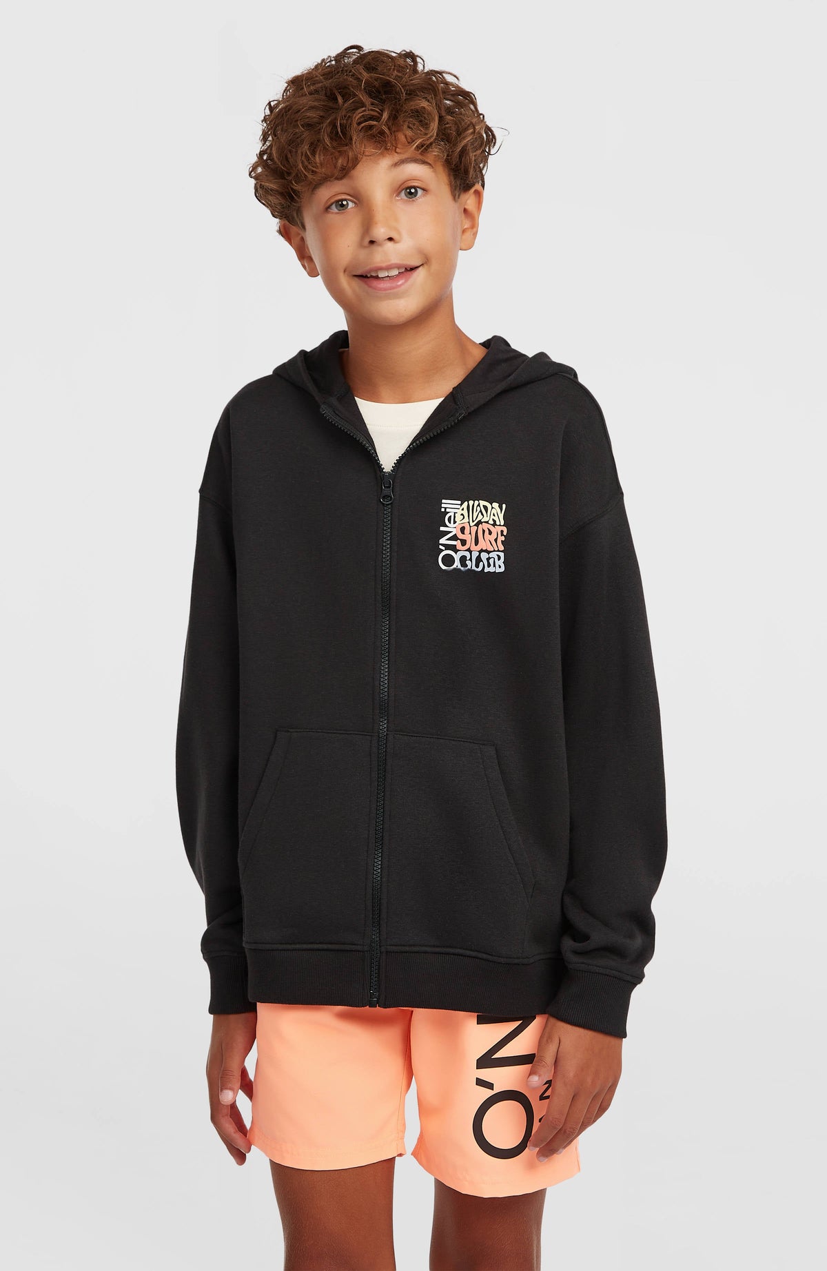 Graphic Full-Zip Hoodie Kids - Black Out