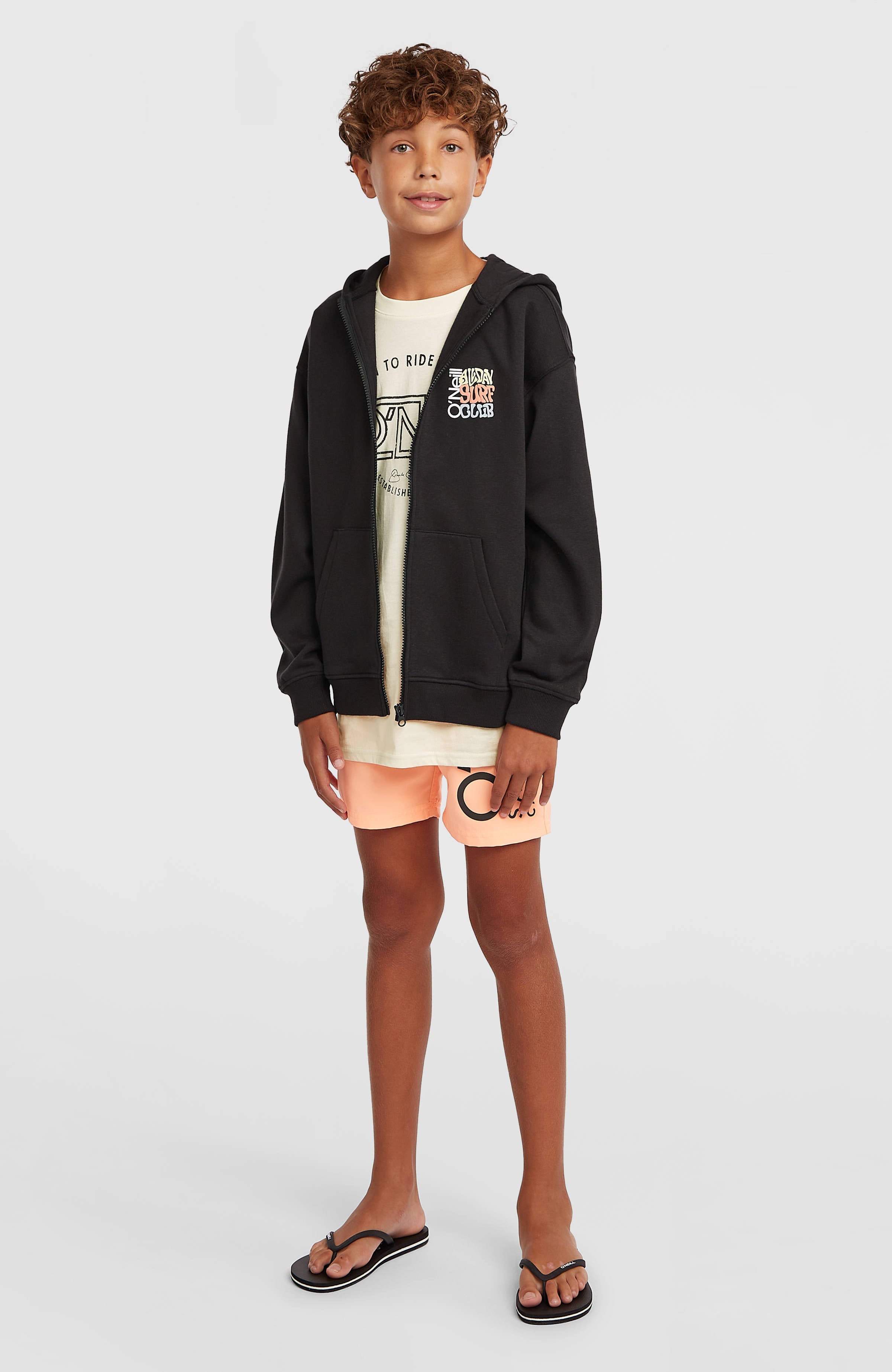 Graphic Full-Zip Hoodie Kids - Black Out