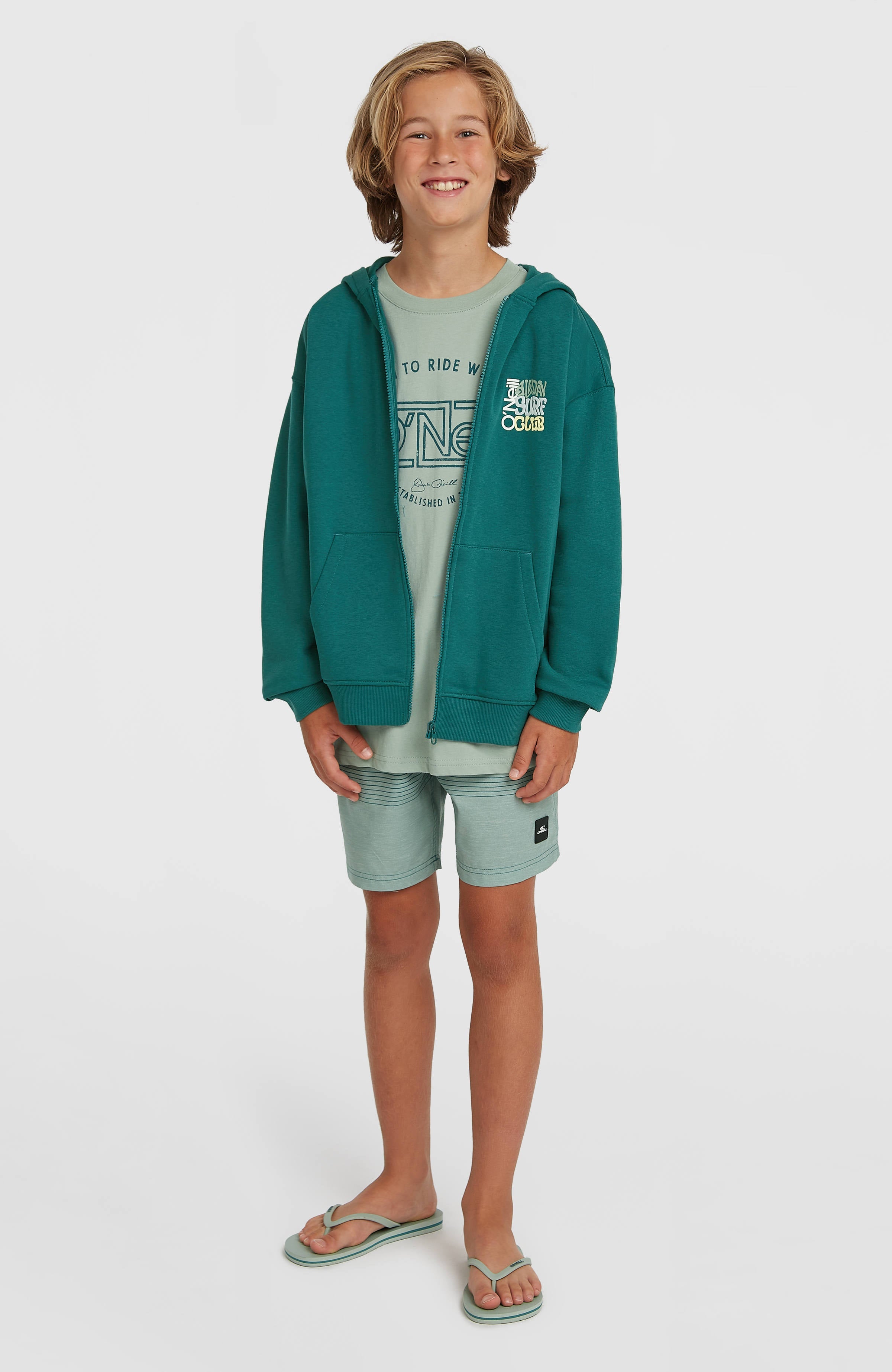 Graphic Full-Zip Hoodie Kids - Botanical Heat