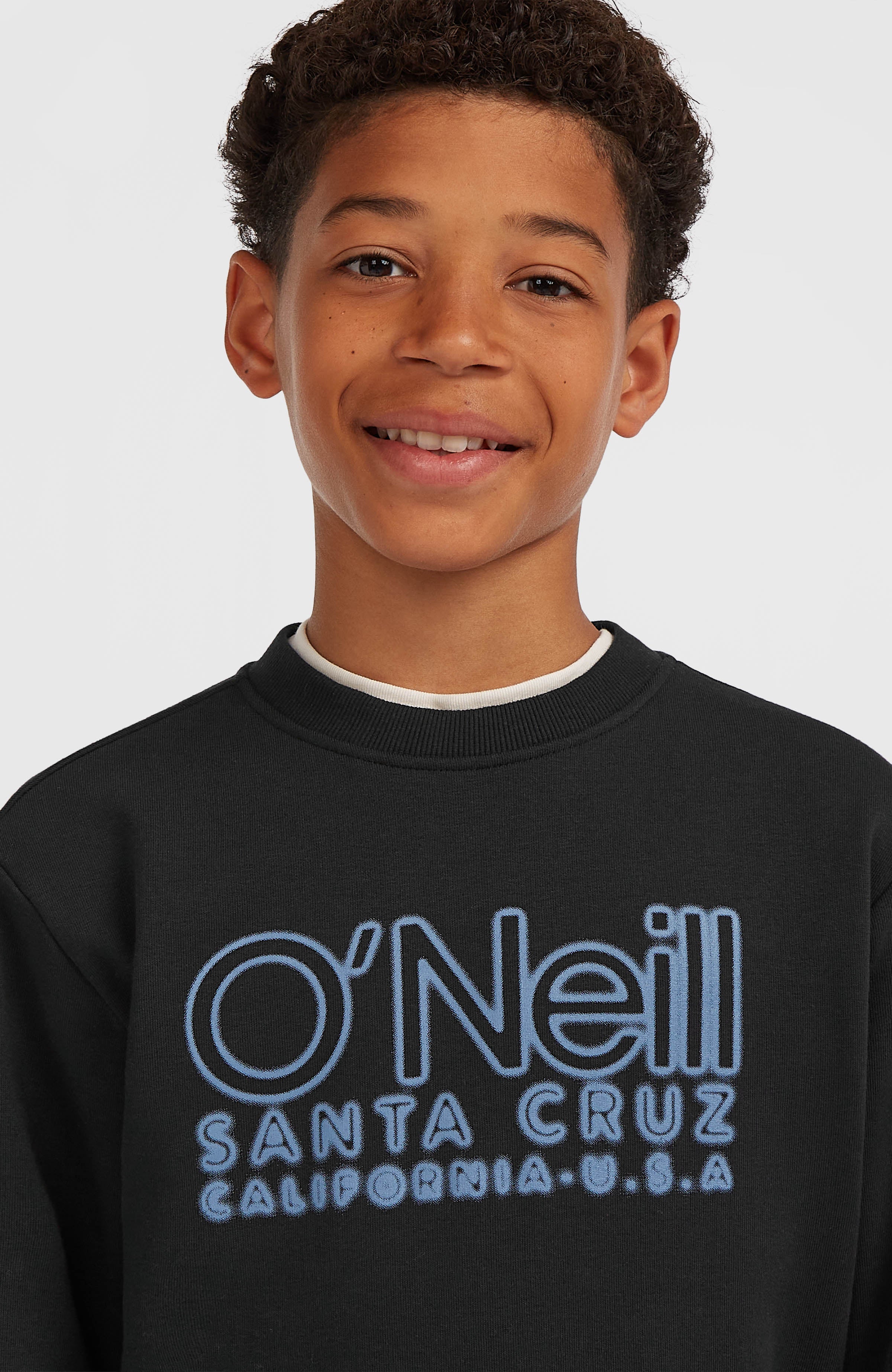 Essentials Crew Sweatshirt Kids - Black Out