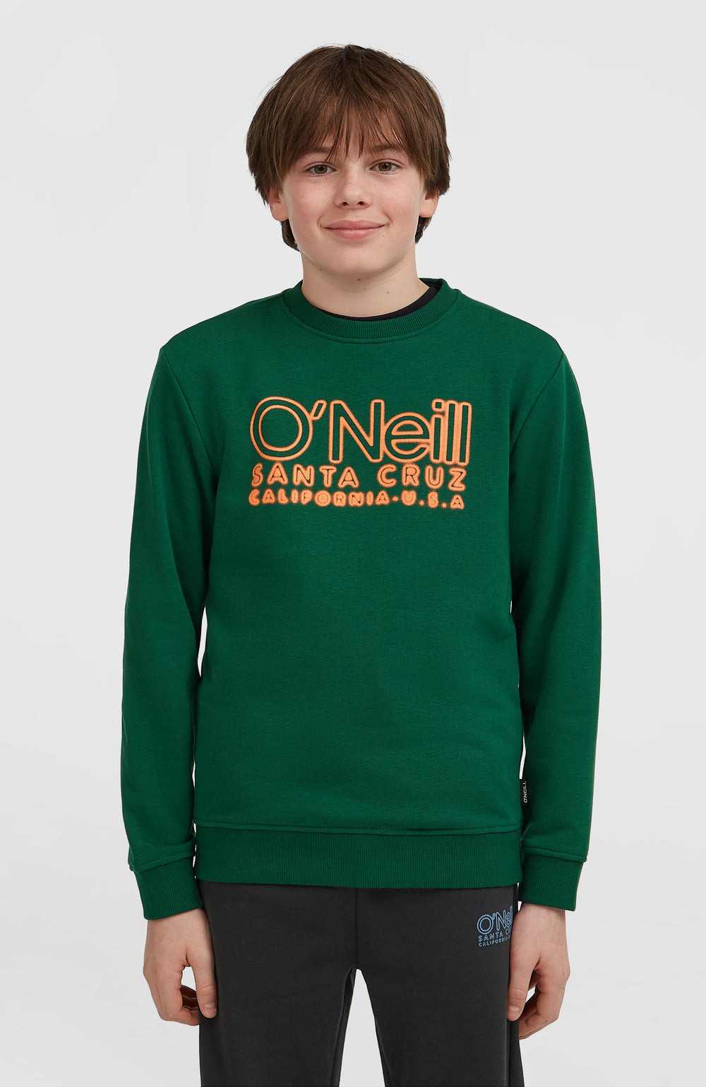 Essentials Crew Sweatshirt Kids - Emerald Envy