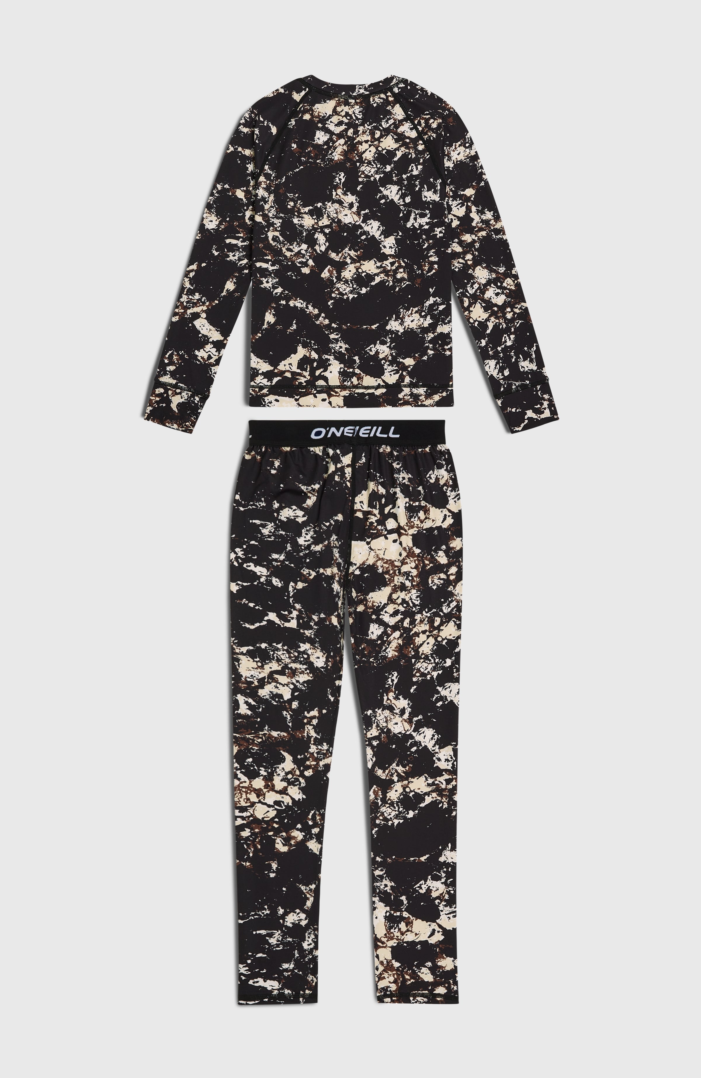 Baselayer Set Kids - Black/Beige Quarry
