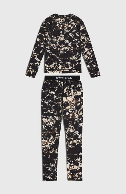 Baselayer Set Kids - Black/Beige Quarry