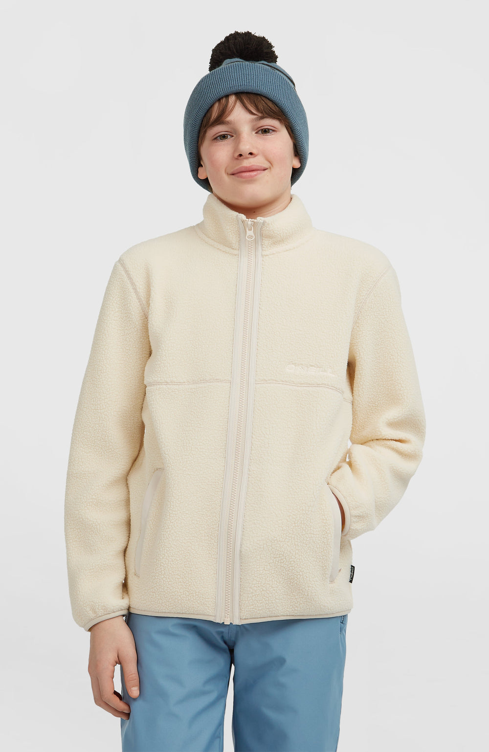 High-Pile Full-Zip Fleece Kids - Macaron