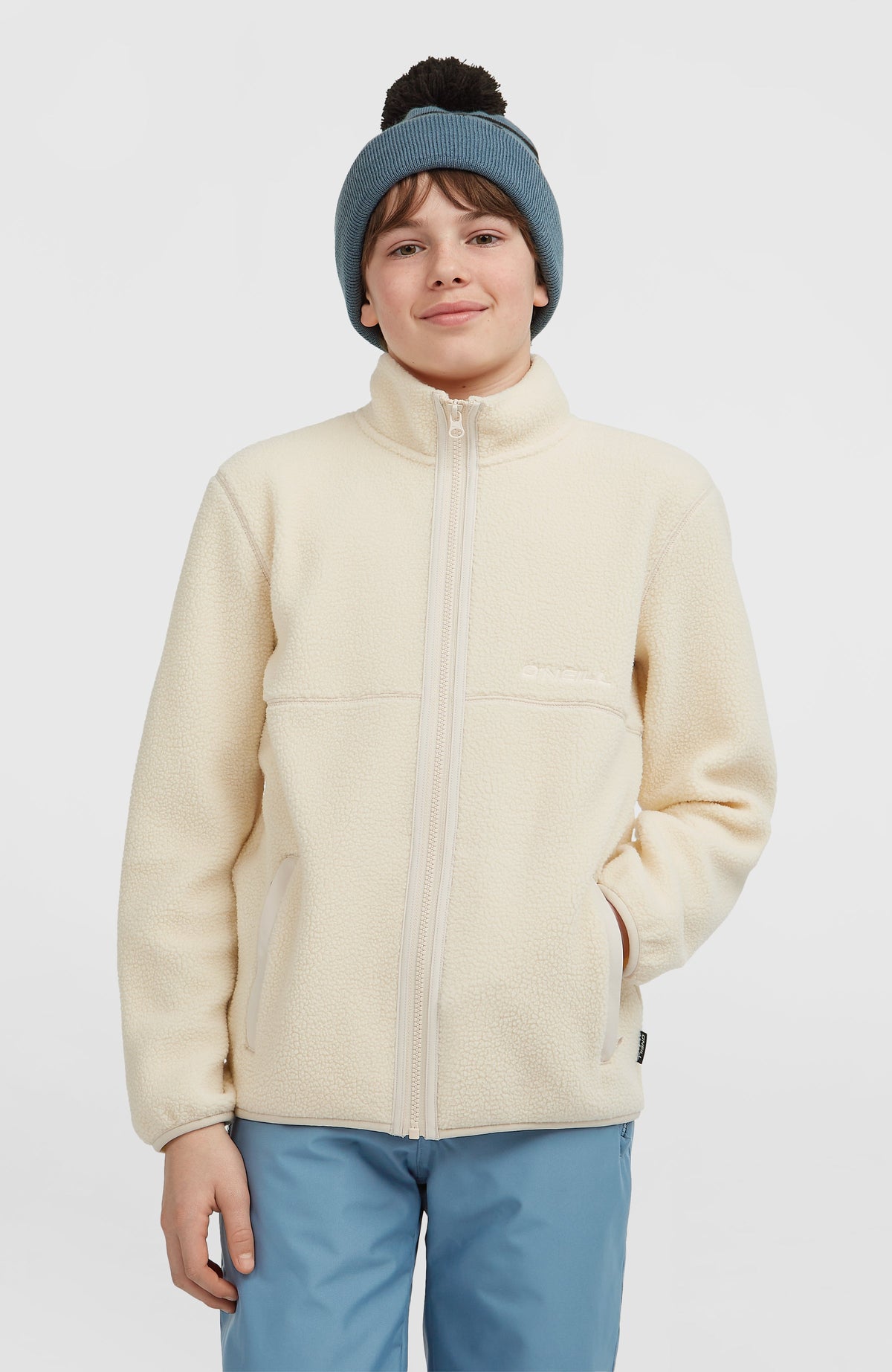 High-Pile Full-Zip Fleece Kids - Macaron