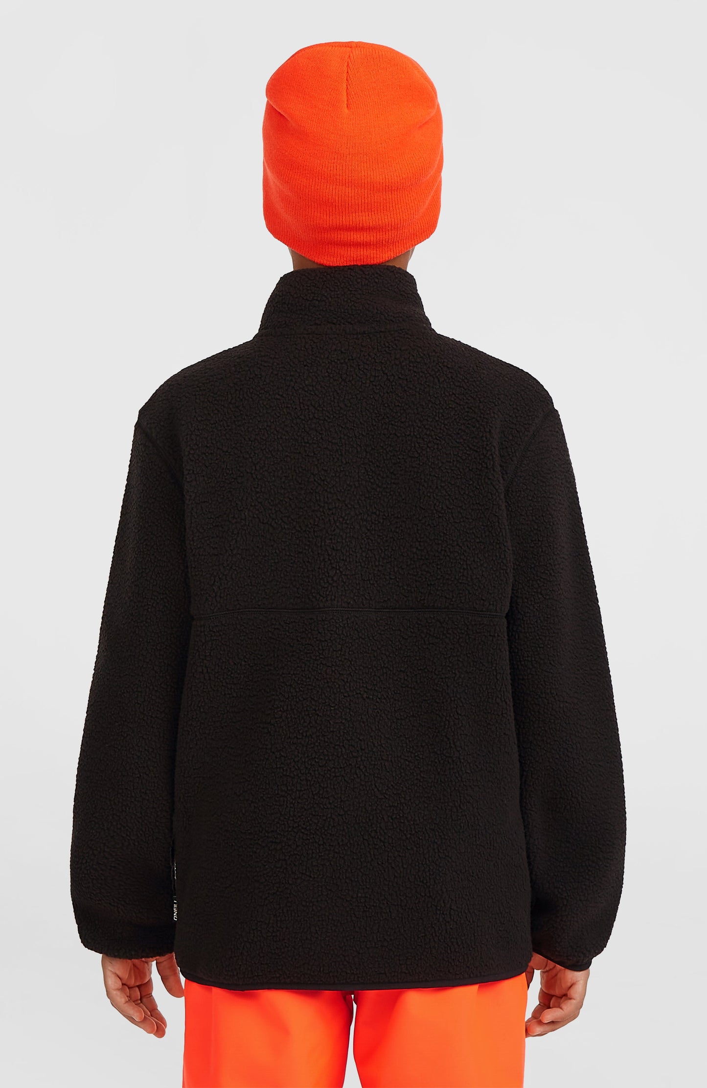 High-Pile Full-Zip Fleece Kids - Black Out
