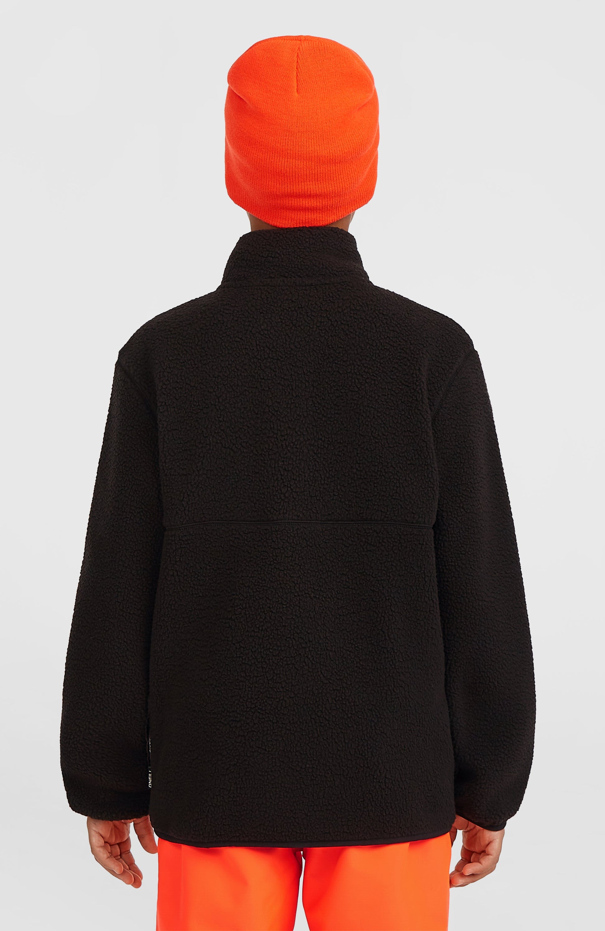 High-Pile Full-Zip Fleece Kids - Black Out