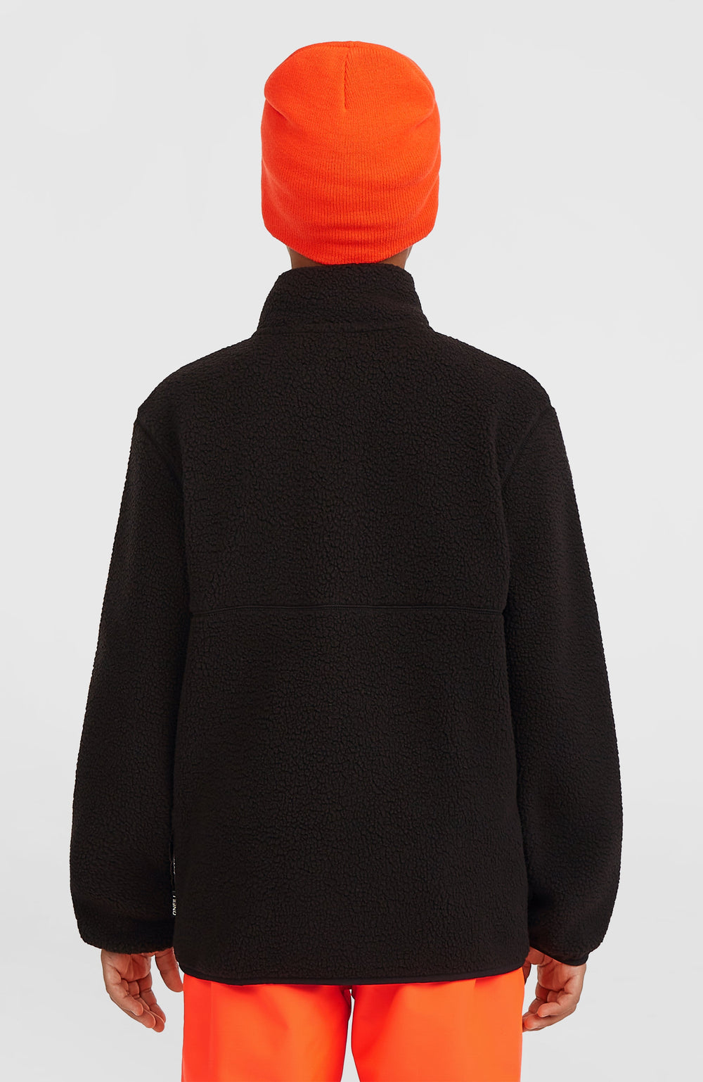 High-Pile Full-Zip Fleece Kids - Black Out