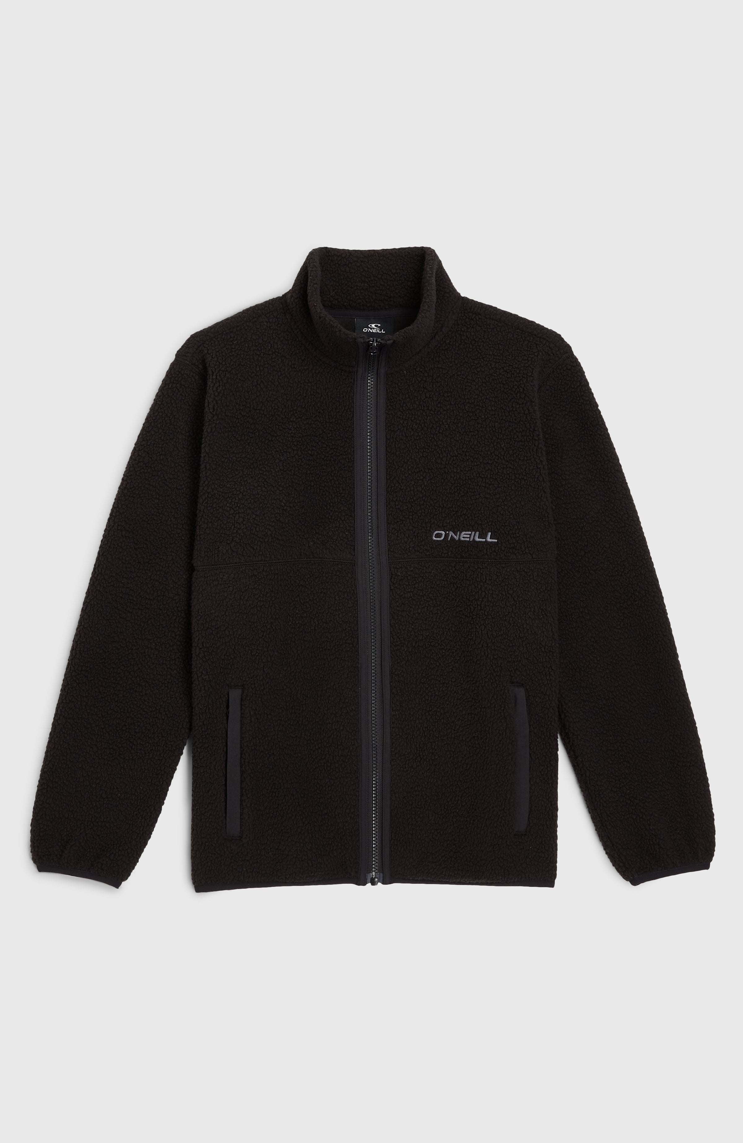 High-Pile Full-Zip Fleece Kids - Black Out