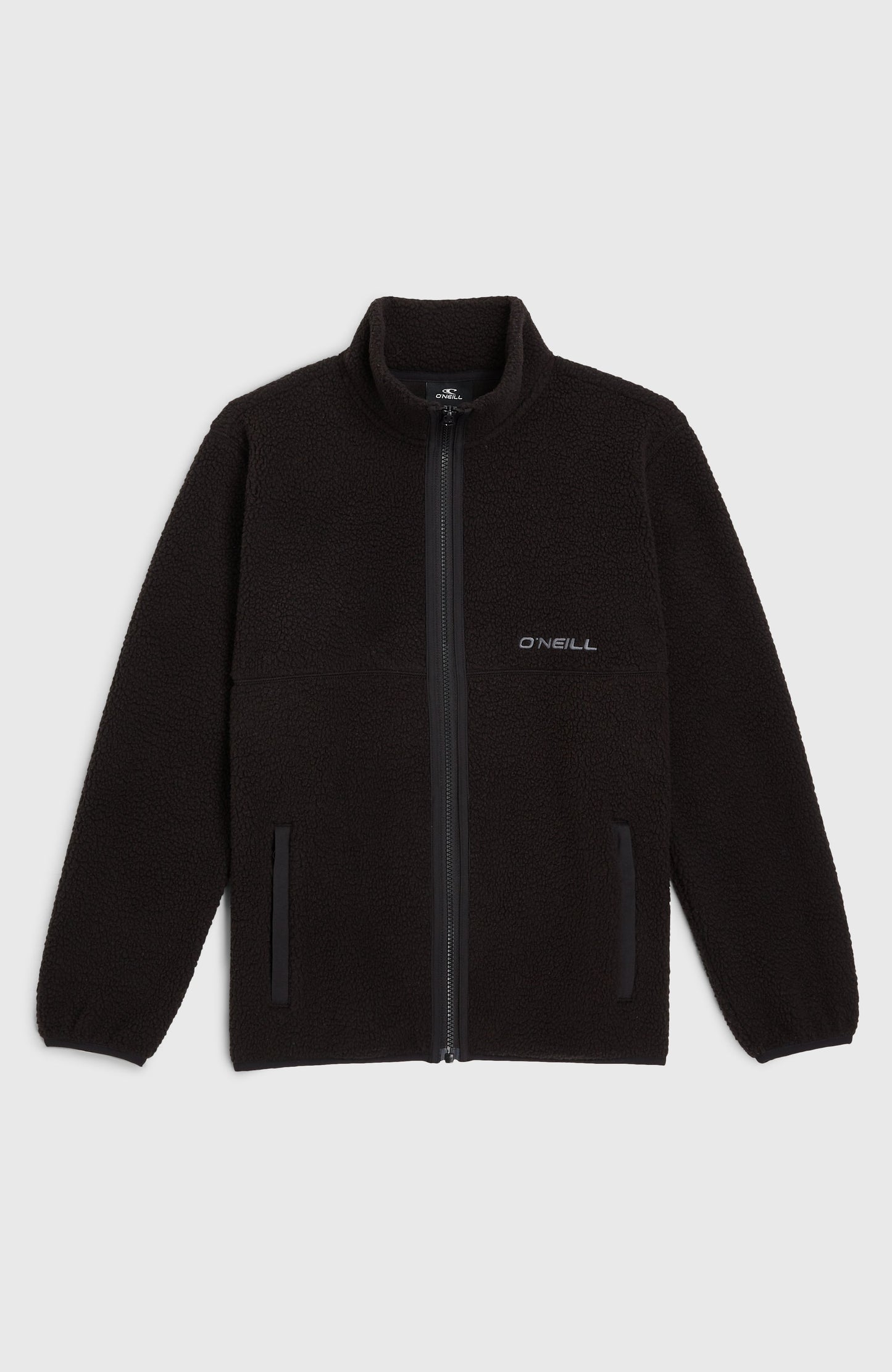 High-Pile Full-Zip Fleece Kids - Black Out