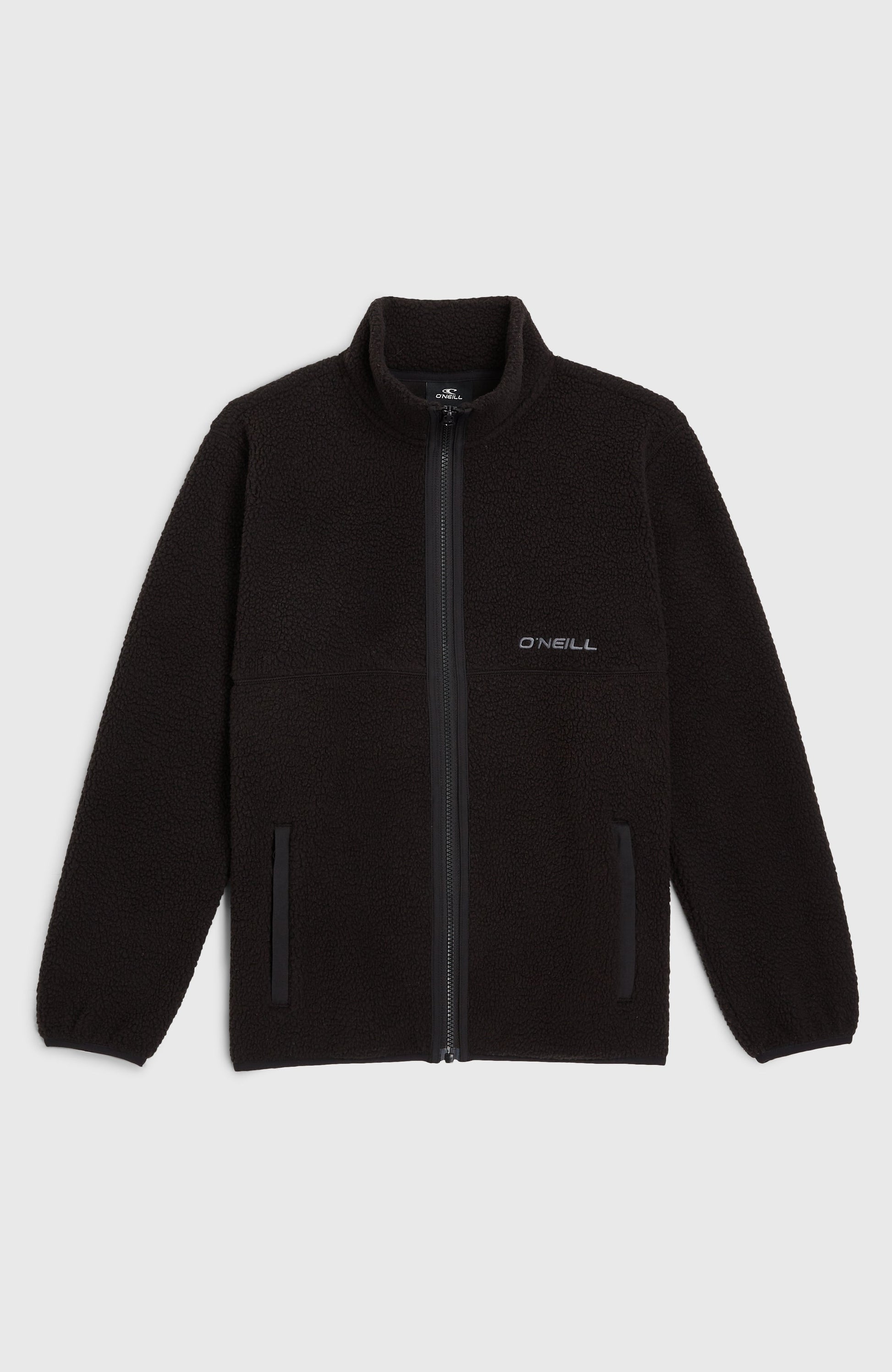 High-Pile Full-Zip Fleece Kids - Black Out