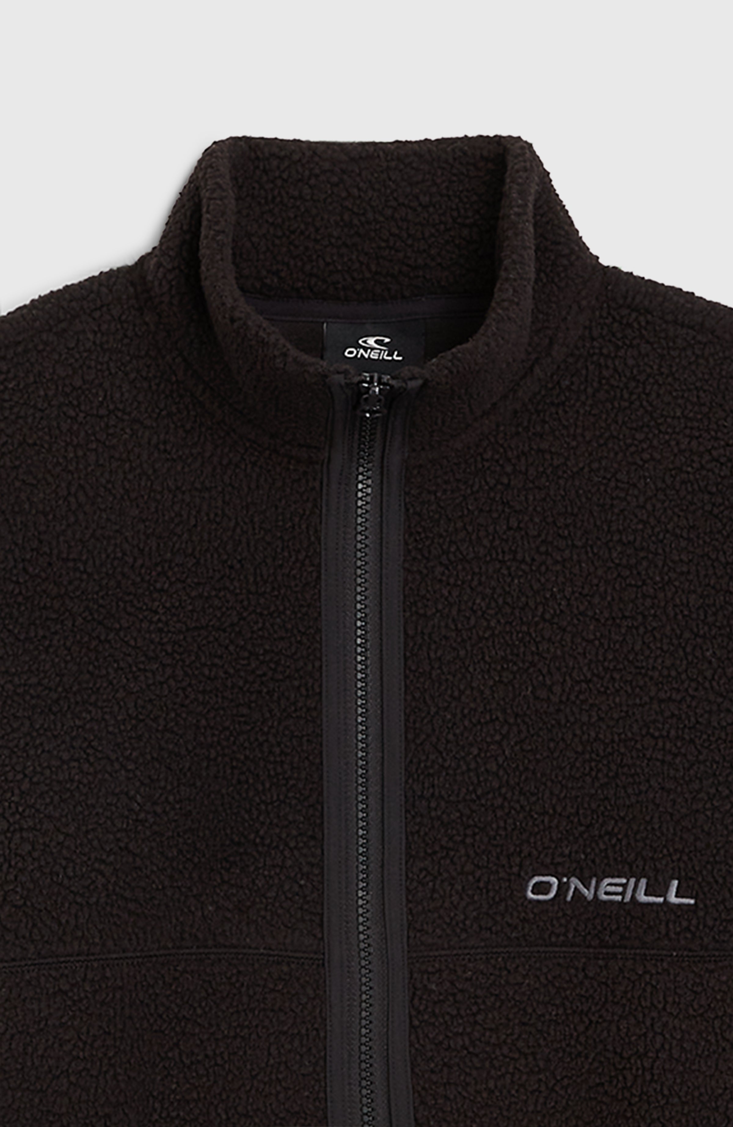 High-Pile Full-Zip Fleece Kids - Black Out