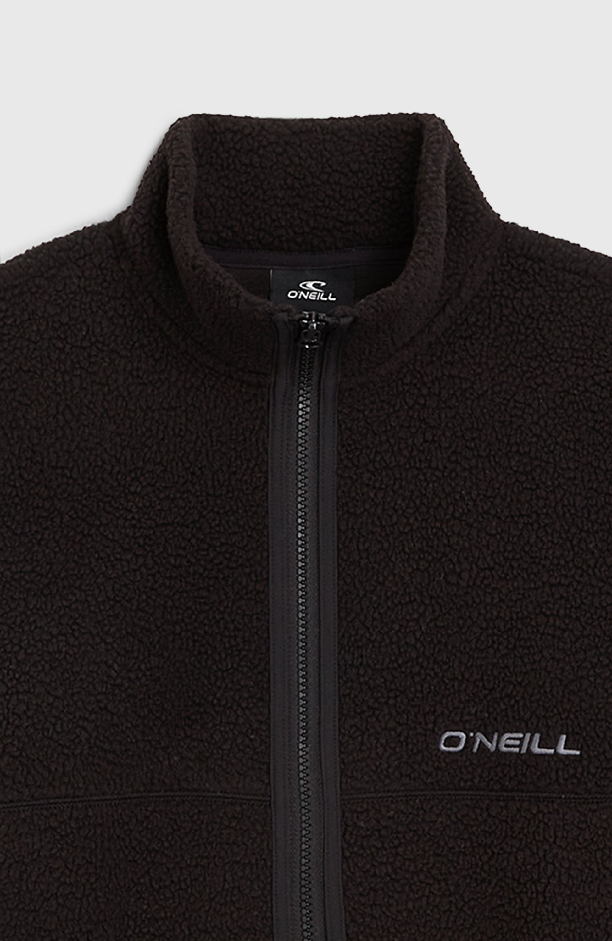 High-Pile Full-Zip Fleece Kids - Black Out