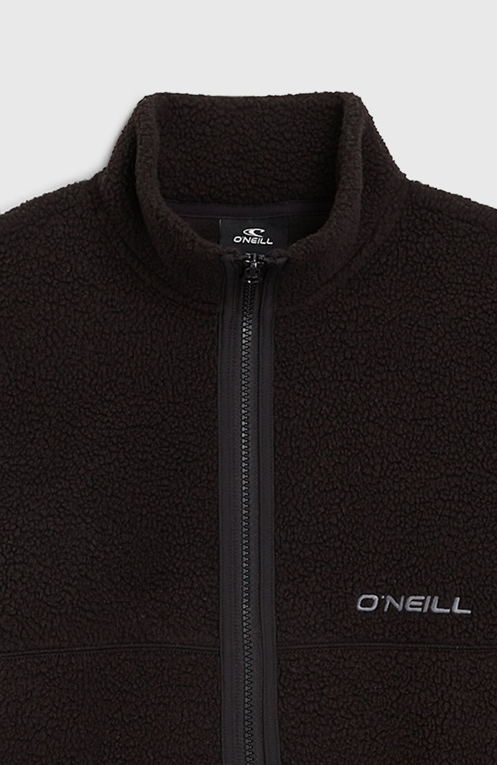 High-Pile Full-Zip Fleece Kids - Black Out
