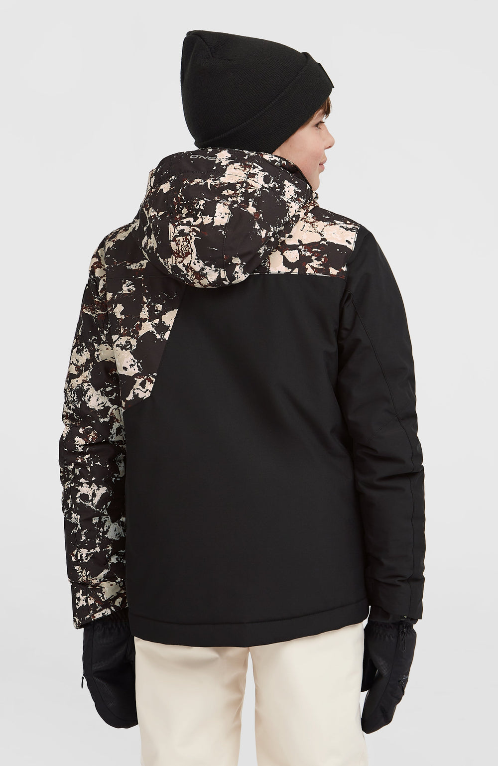 FWC'Cruz Block Snow Jacket Kids - Black/Beige Quarry