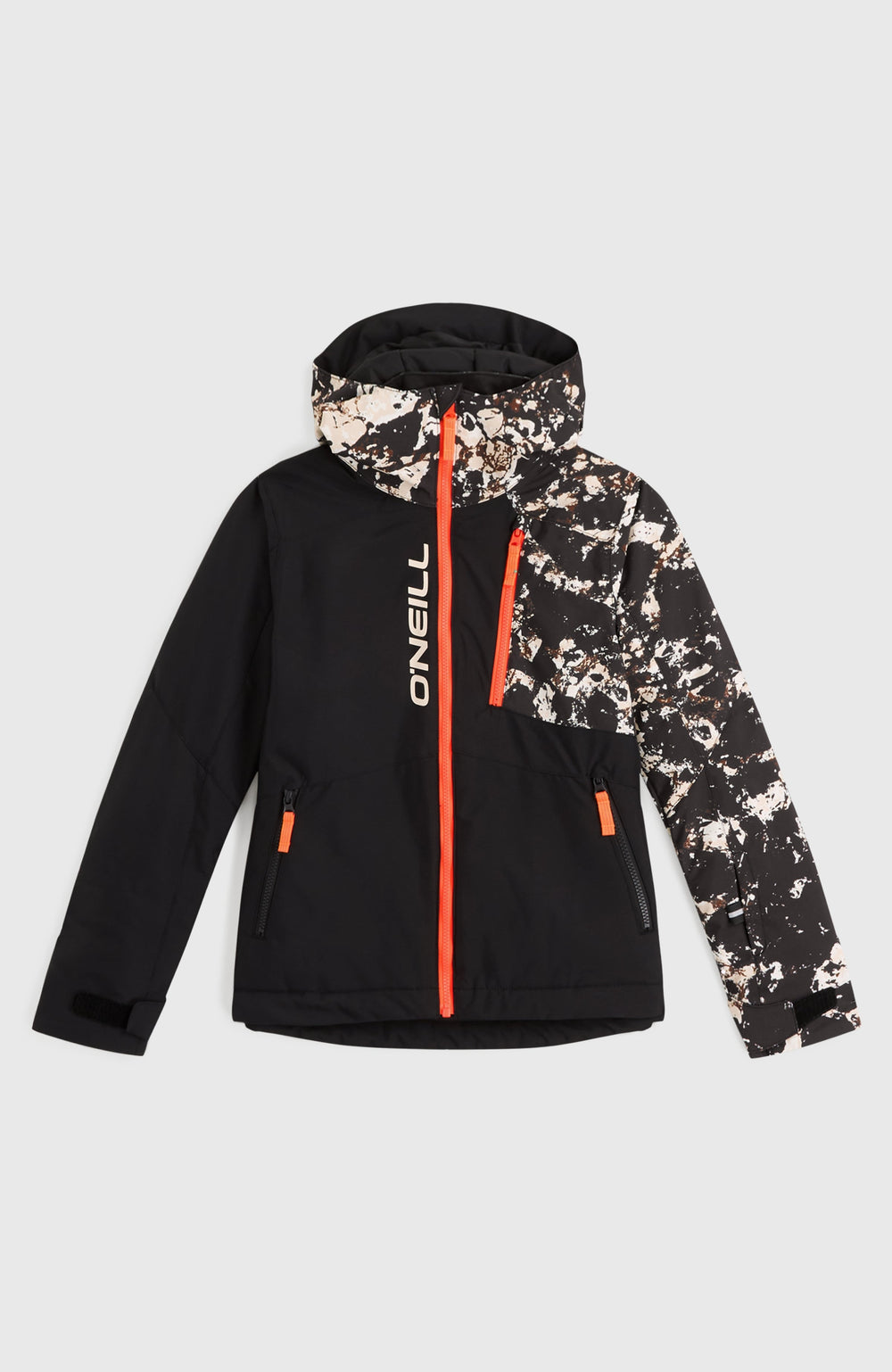 FWC'Cruz Block Snow Jacket Kids - Black/Beige Quarry