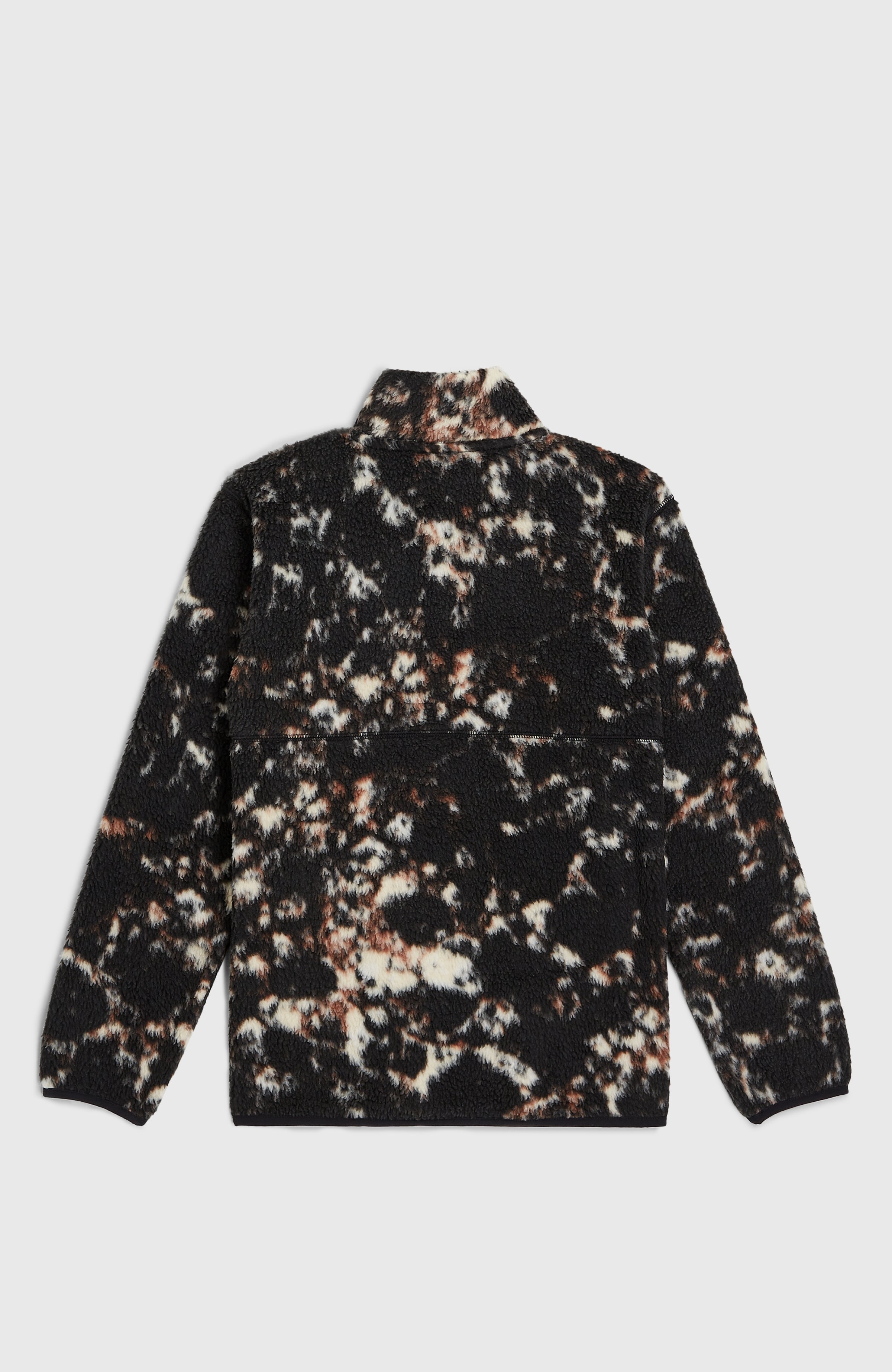 High-Pile Full-Zip Fleece Kids - Black/Beige Quarry