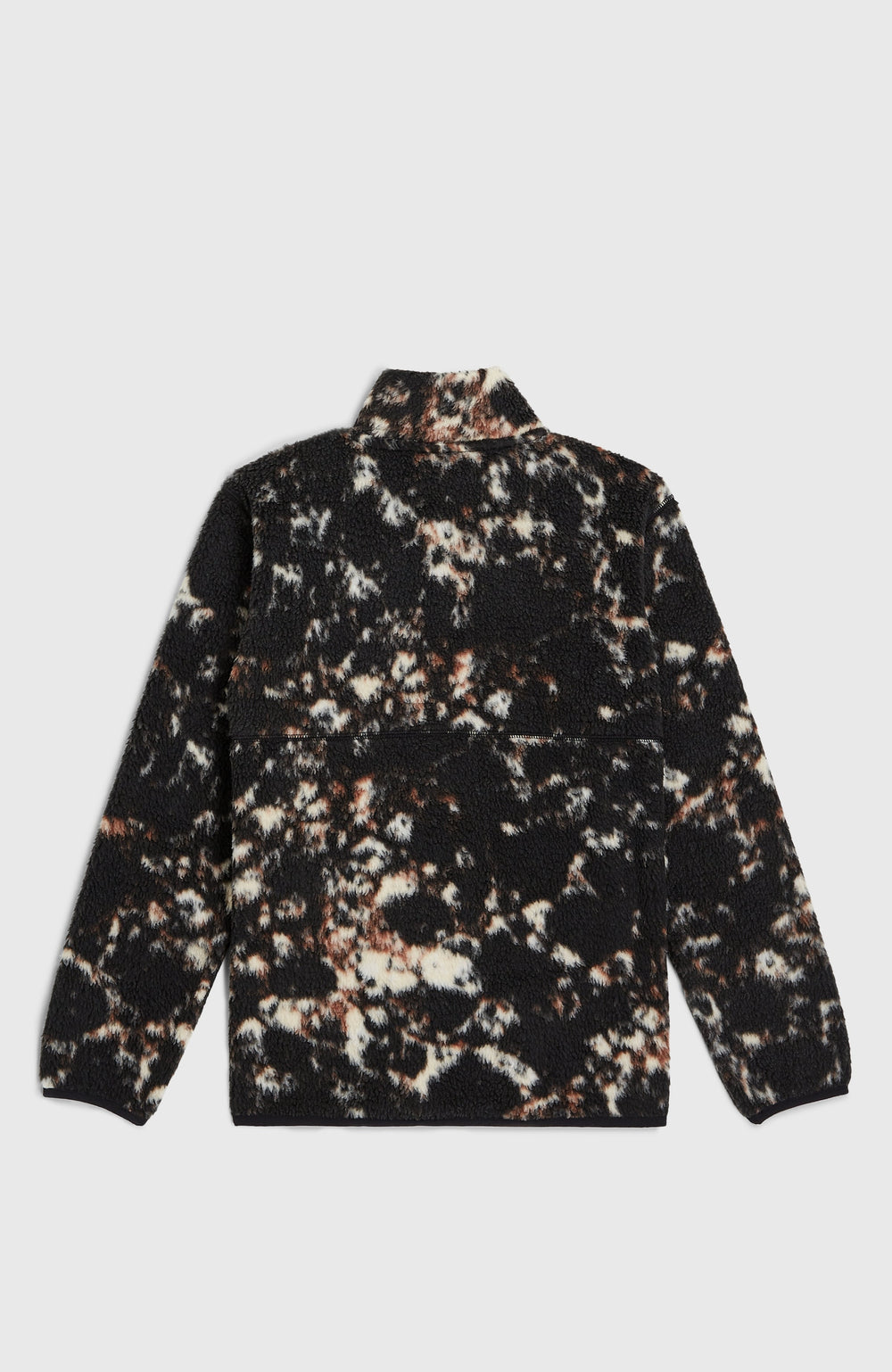 High-Pile Full-Zip Fleece Kids - Black/Beige Quarry