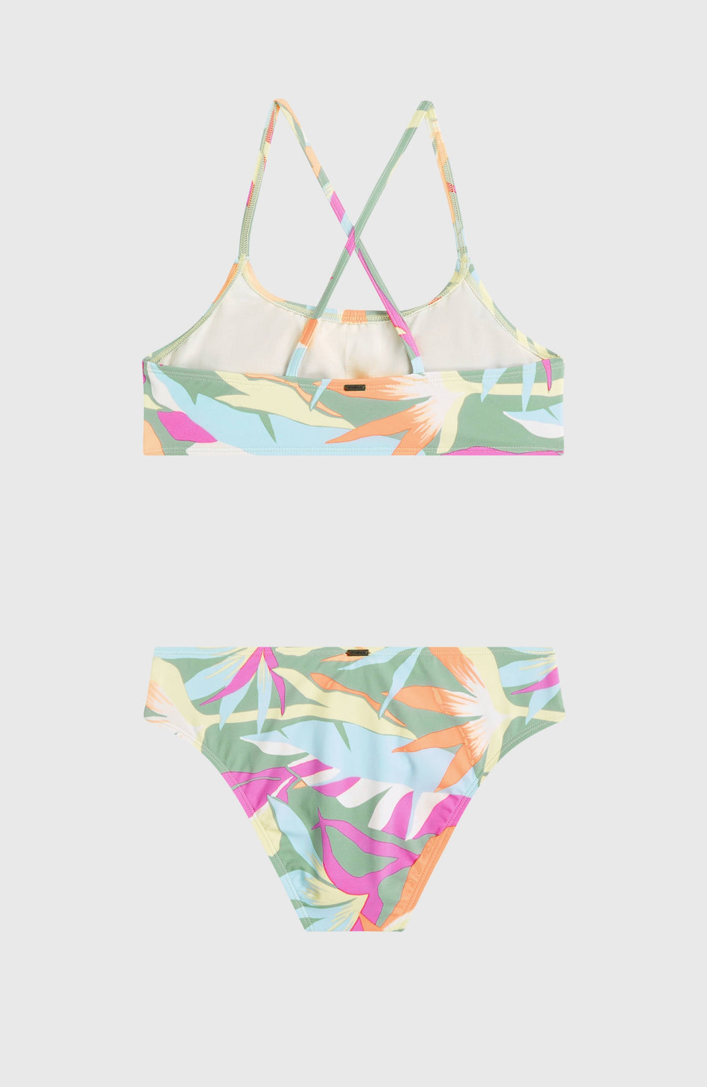 Essentials Bralette Bikini Set Kids - Green Wmns Tropicana