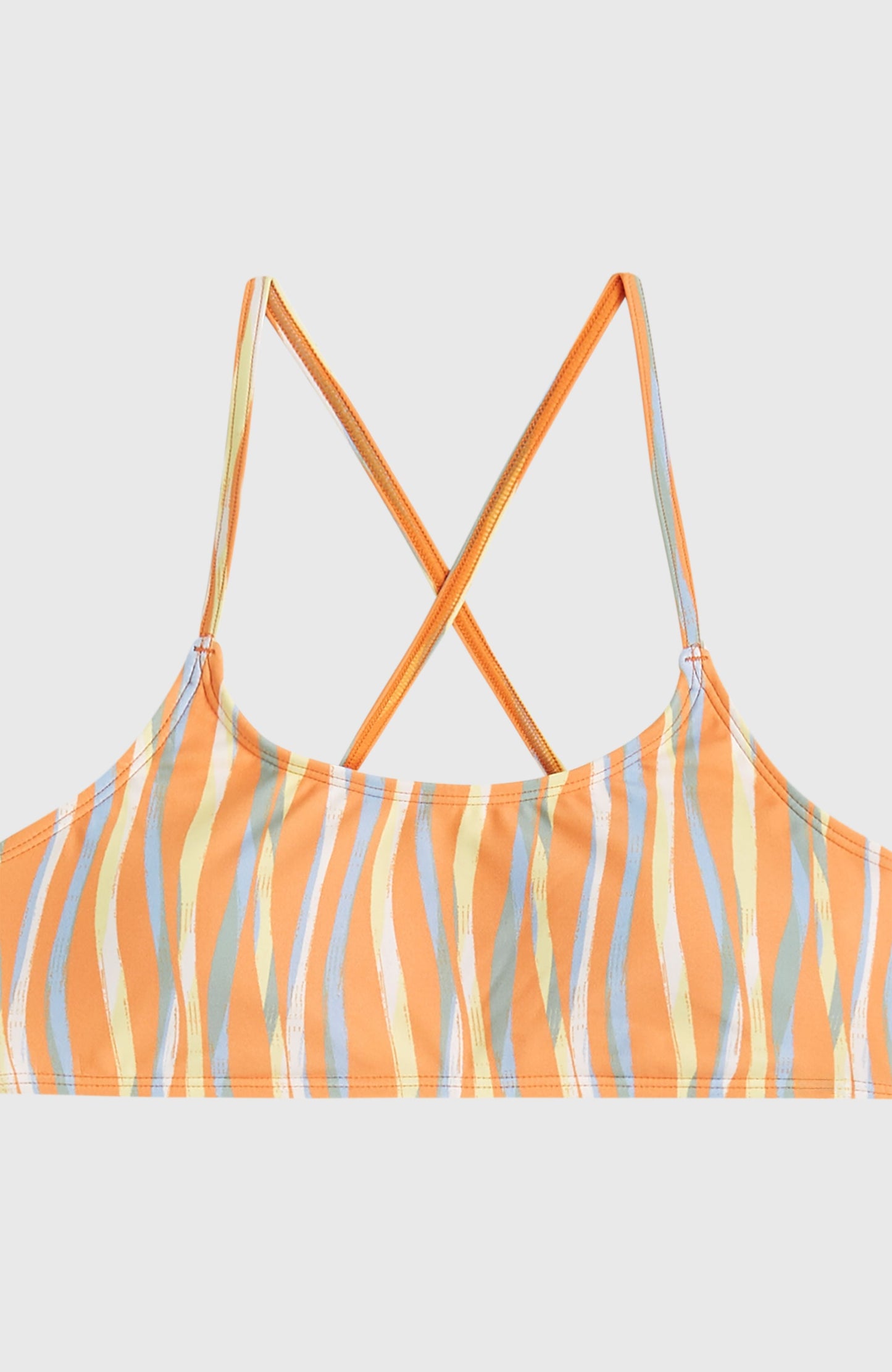 Essentials Bralette Bikini Set Kids - Funky Peach Swirly