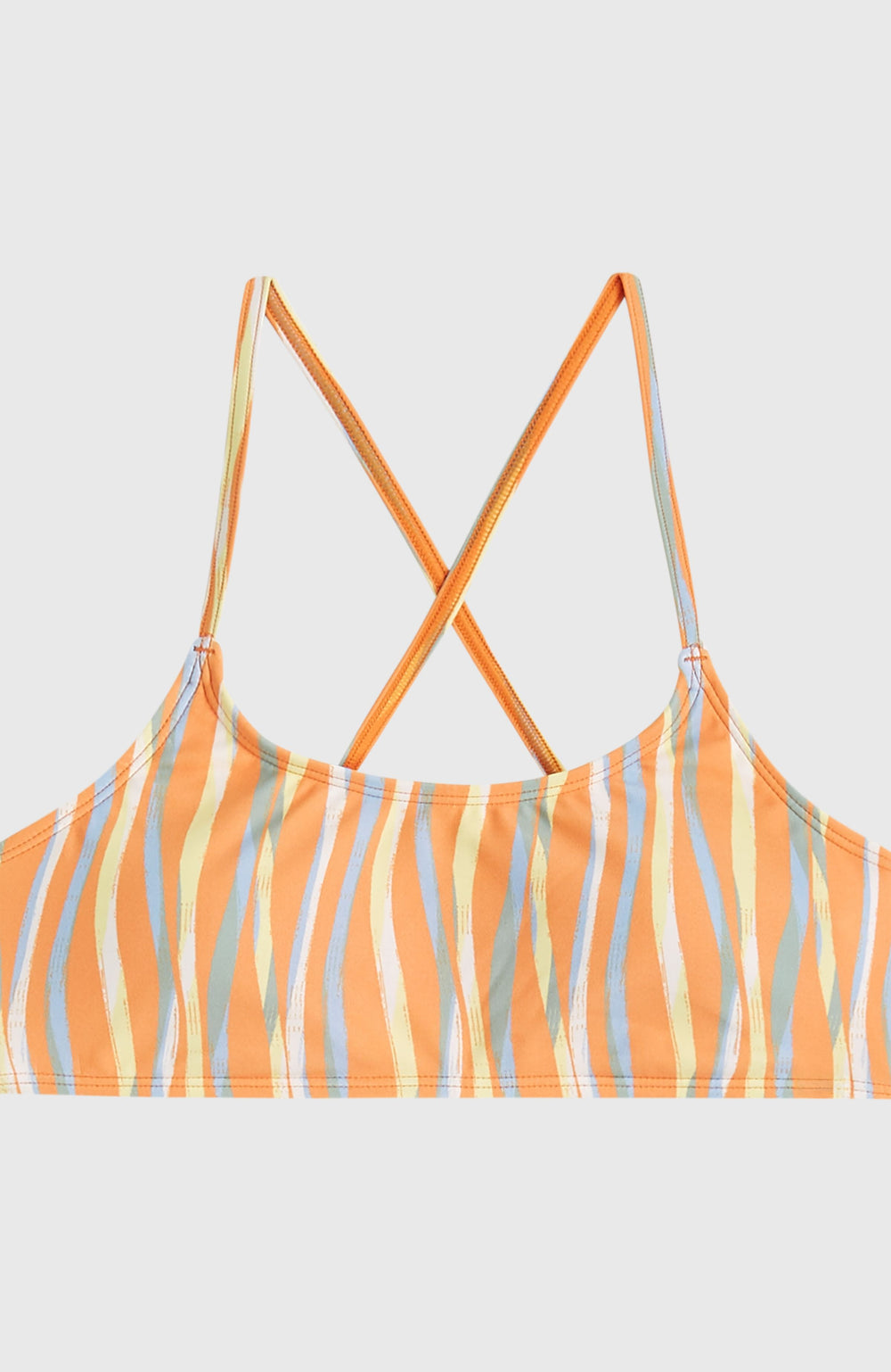 Essentials Bralette Bikini Set Kids - Funky Peach Swirly