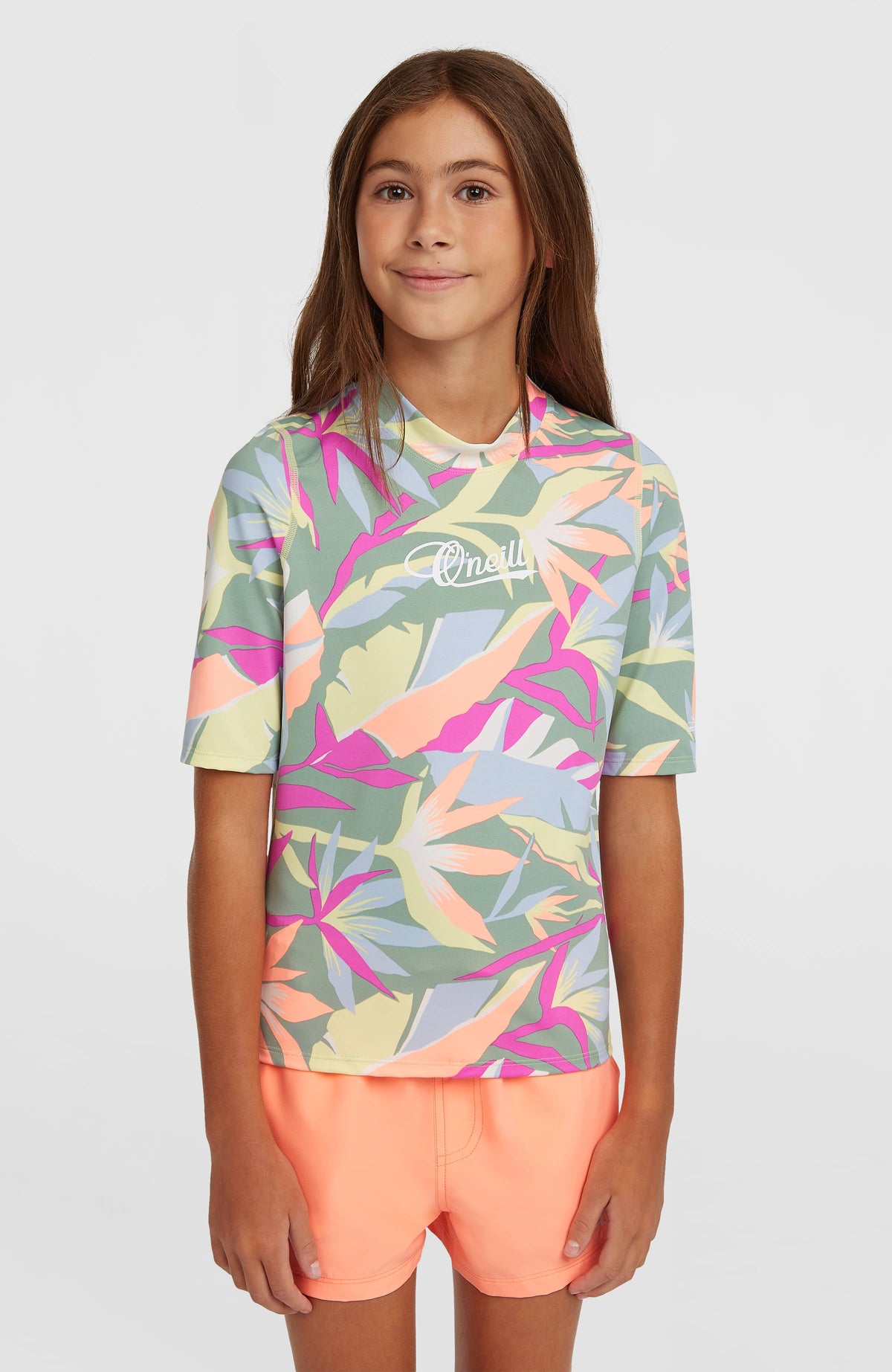 O'Neill Graphic Short-Sleeve Skin Kids - Green Wmns Tropicana