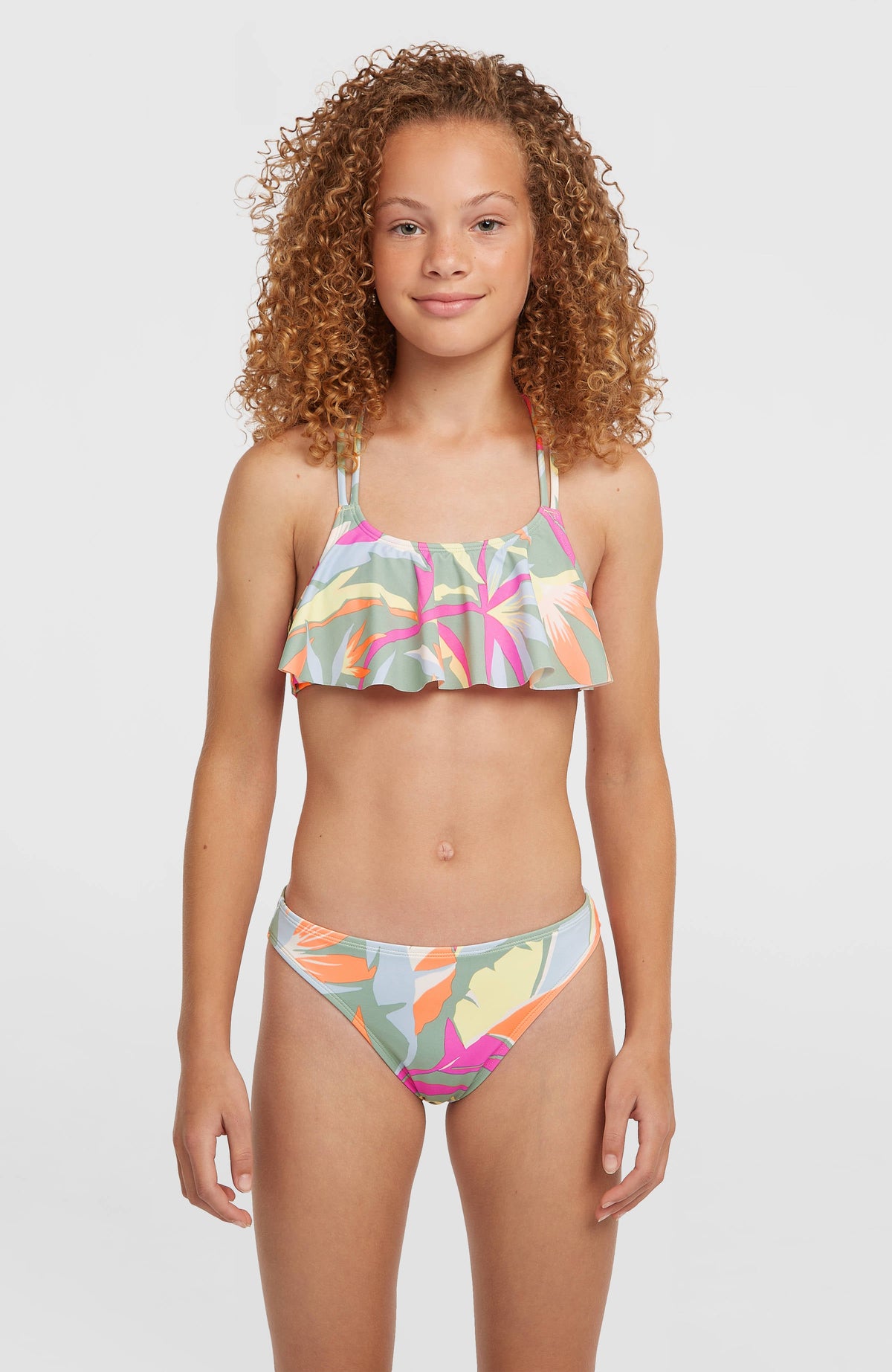 O'Neill Tropics Bikini Set Kids - Green Wmns Tropicana