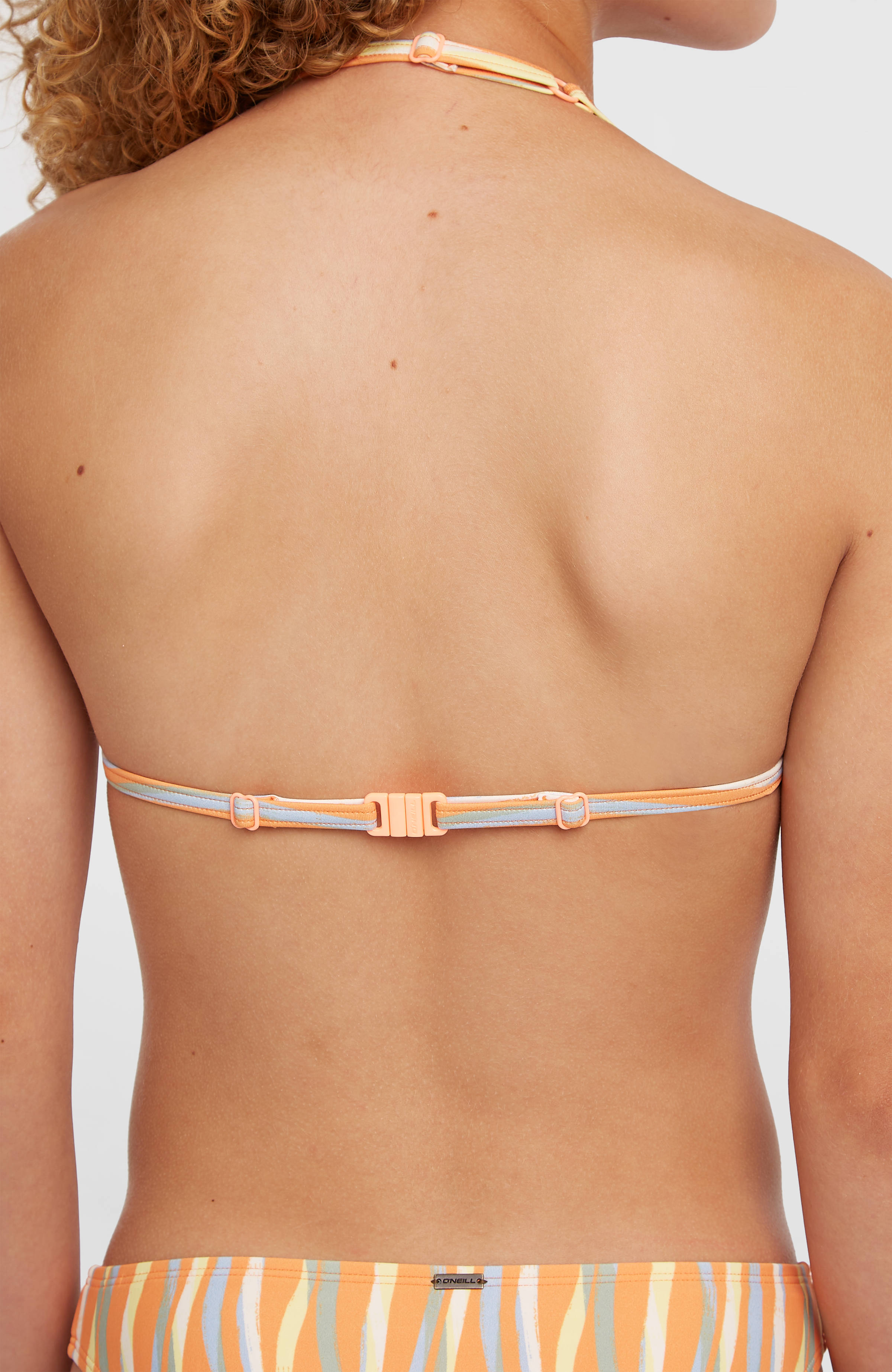 Essentials Triangle Bikini Set Kids - Funky Peach Swirly