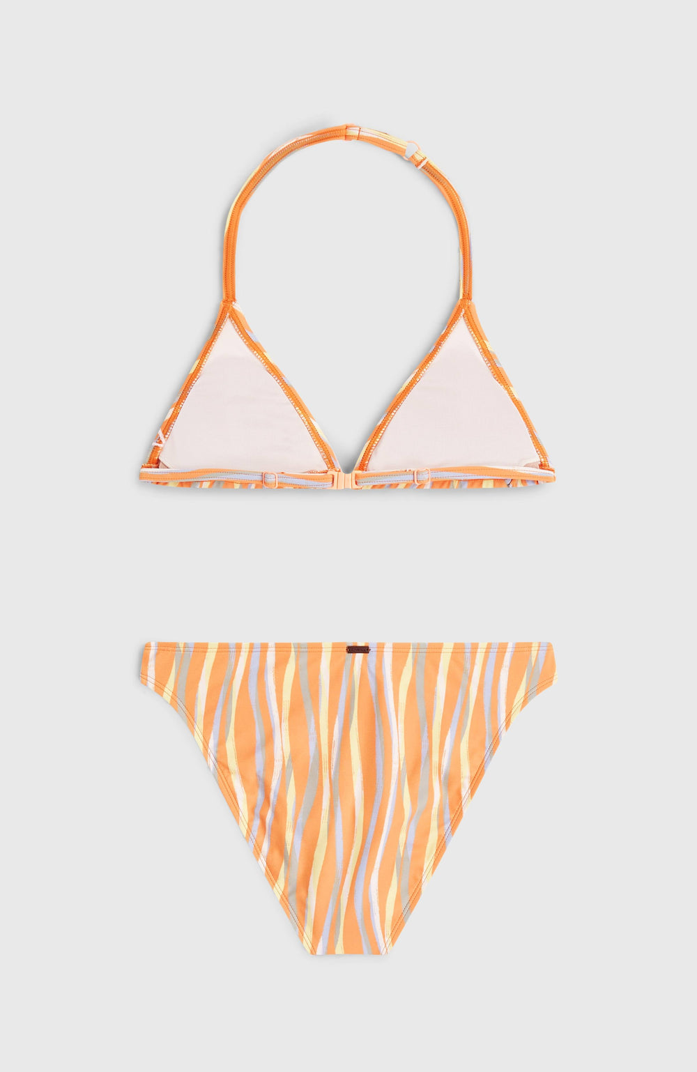 Essentials Triangle Bikini Set Kids - Funky Peach Swirly