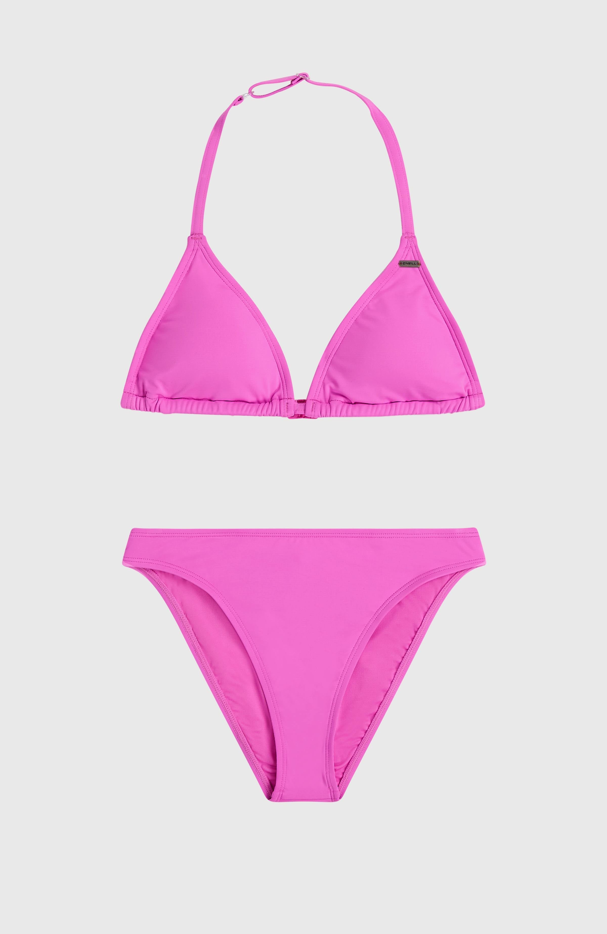 Essentials Triangle Bikini Set Kids - Electric Fuschia