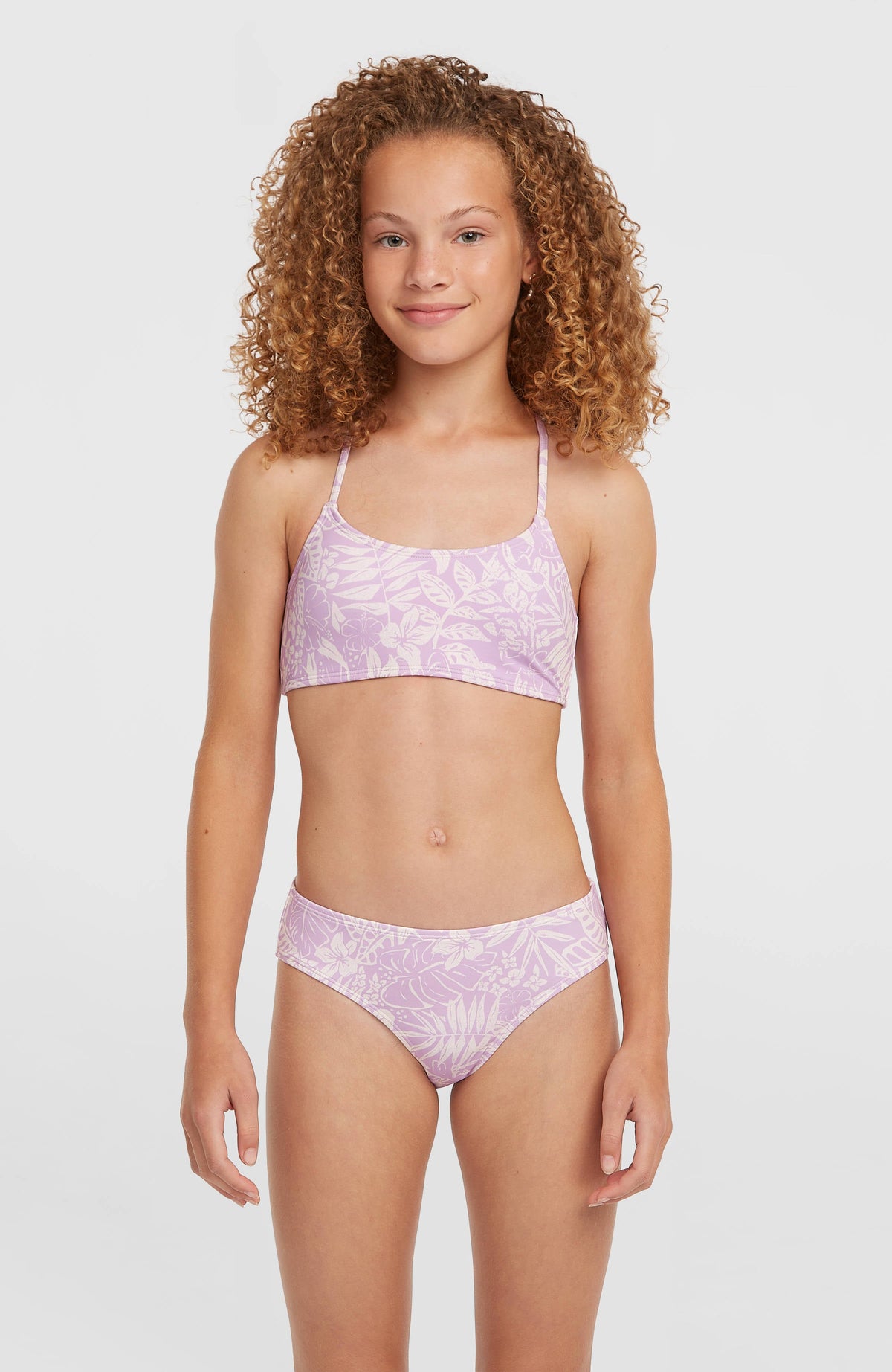 Essentials Bralette Bikini Set Kids - Purple Island Sky