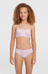 Essentials Bralette Bikini Set Kids - Purple Island Sky