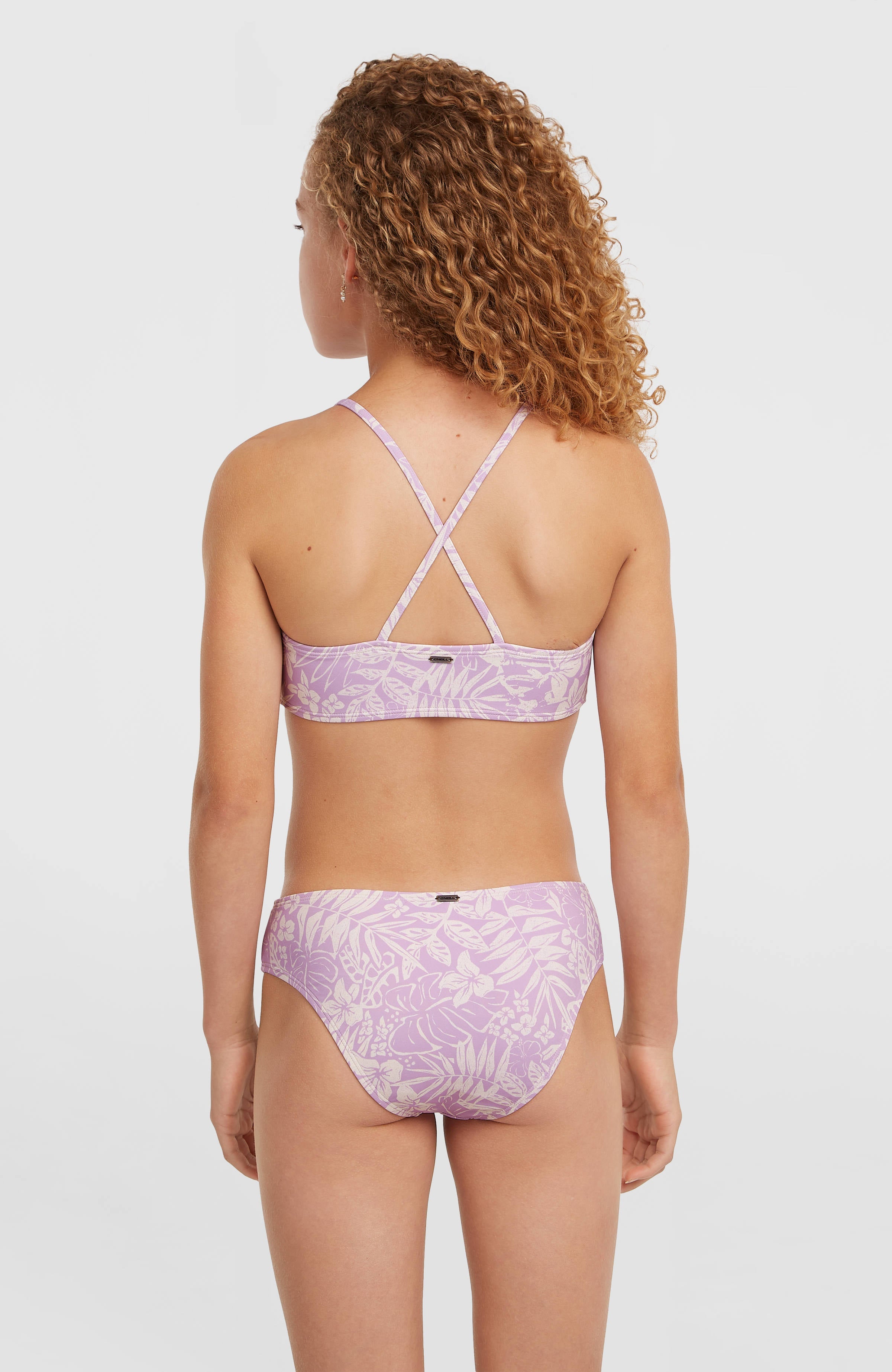 Essentials Bralette Bikini Set Kids - Purple Island Sky