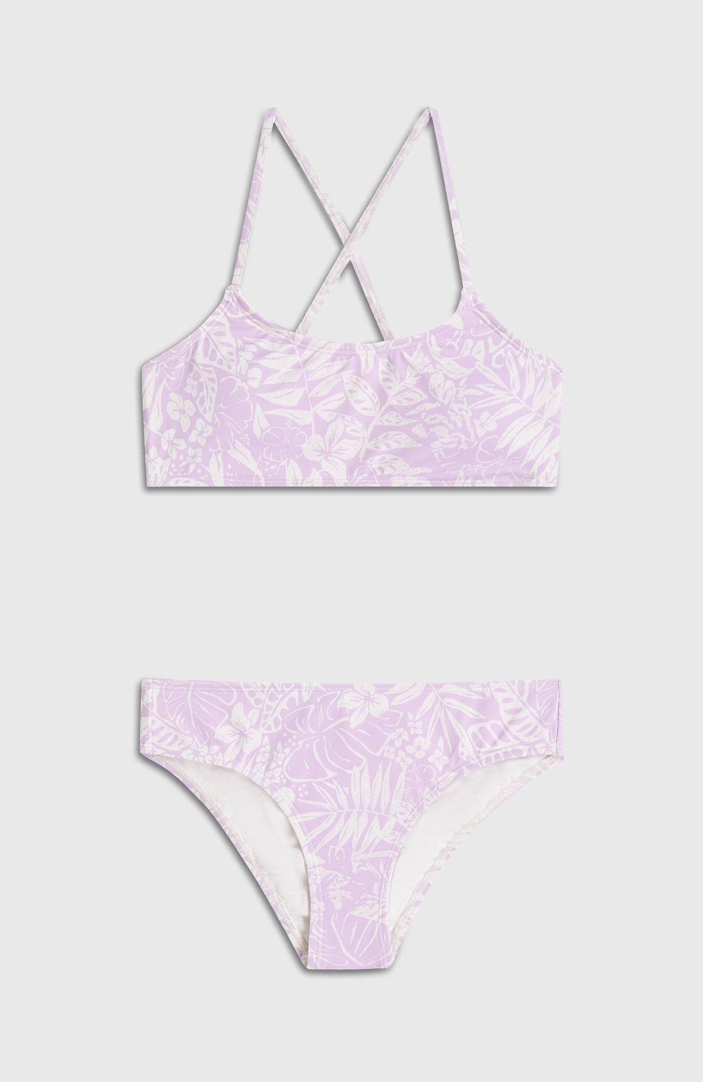 Essentials Bralette Bikini Set Kids - Purple Island Sky